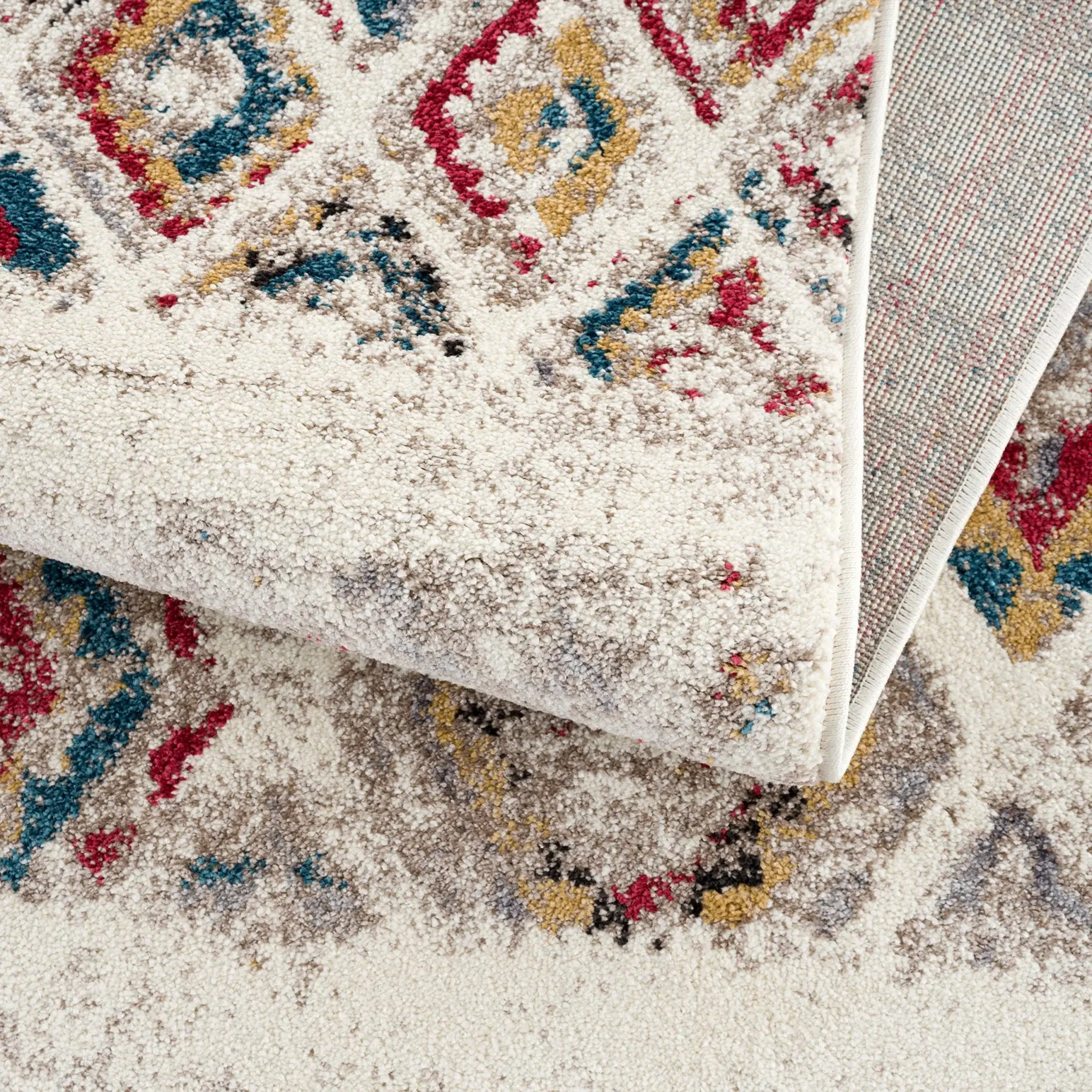 8' X 11' Cream Southwestern Area Rug - Image 9