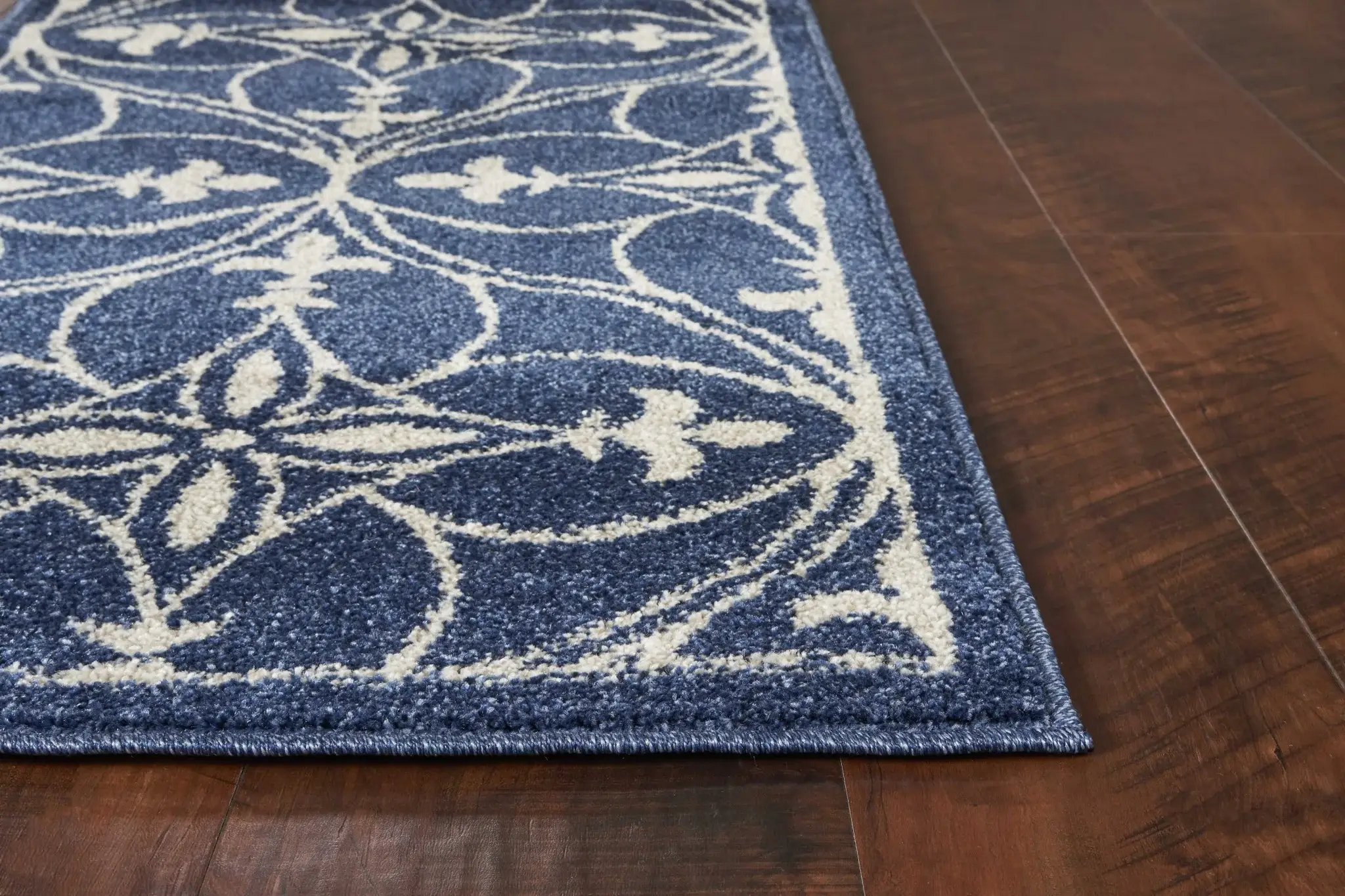 8' X 11' Denim Blue Moroccan Indoor Outdoor Area Rug - Image 7