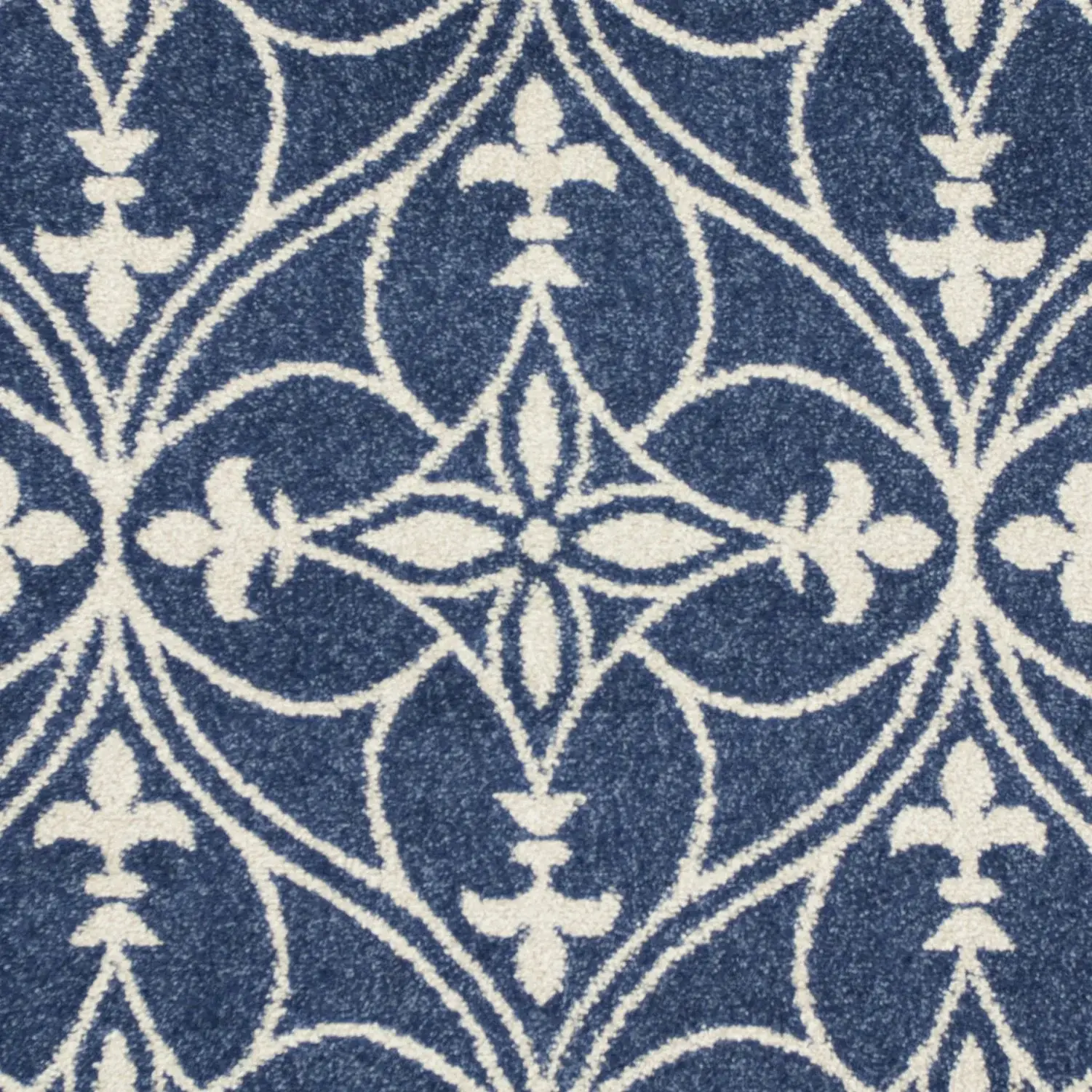8' X 11' Denim Blue Moroccan Indoor Outdoor Area Rug - Image 9