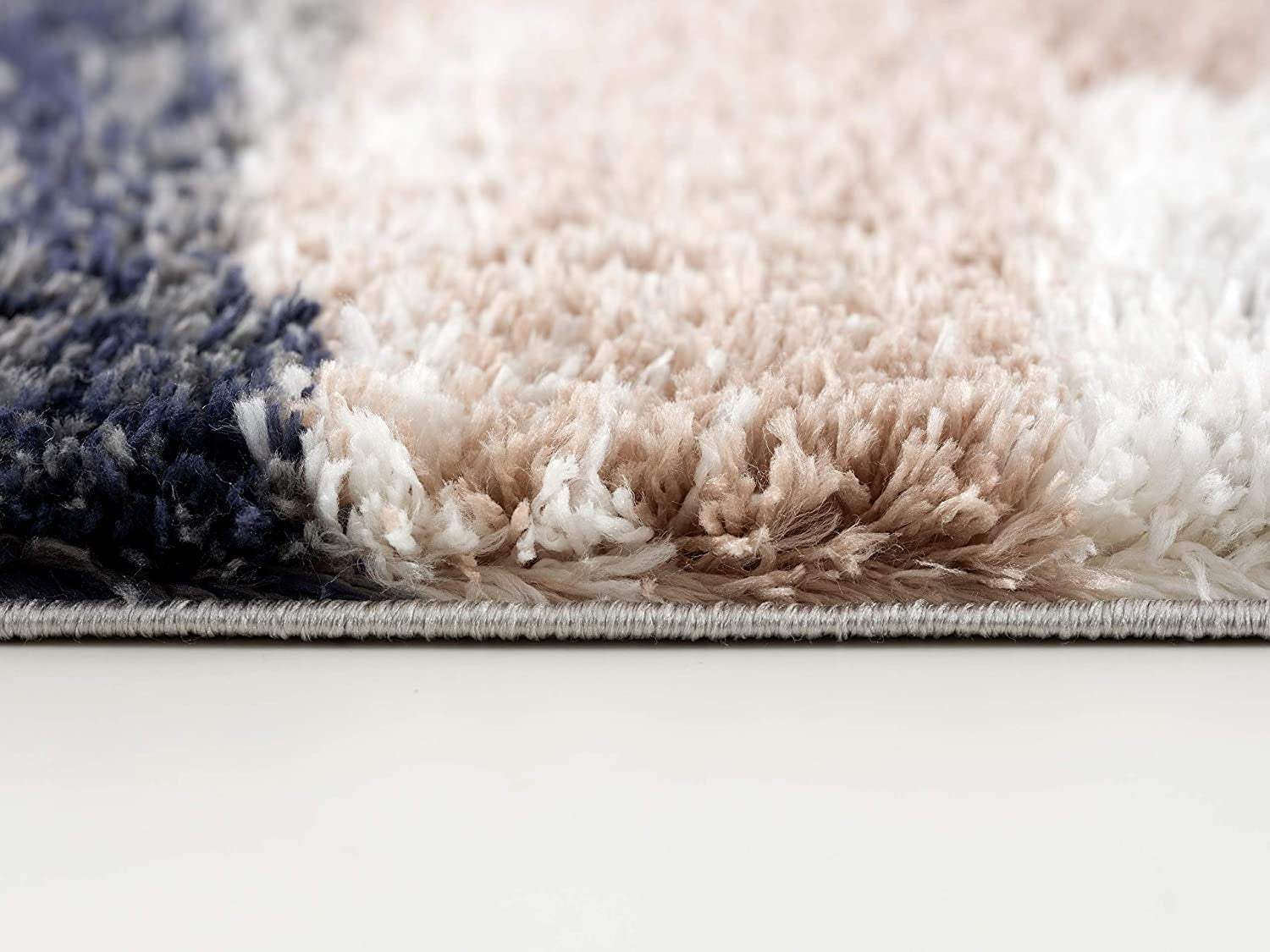 8' X 11' Gray And Black Strokes Area Rug - Image 5