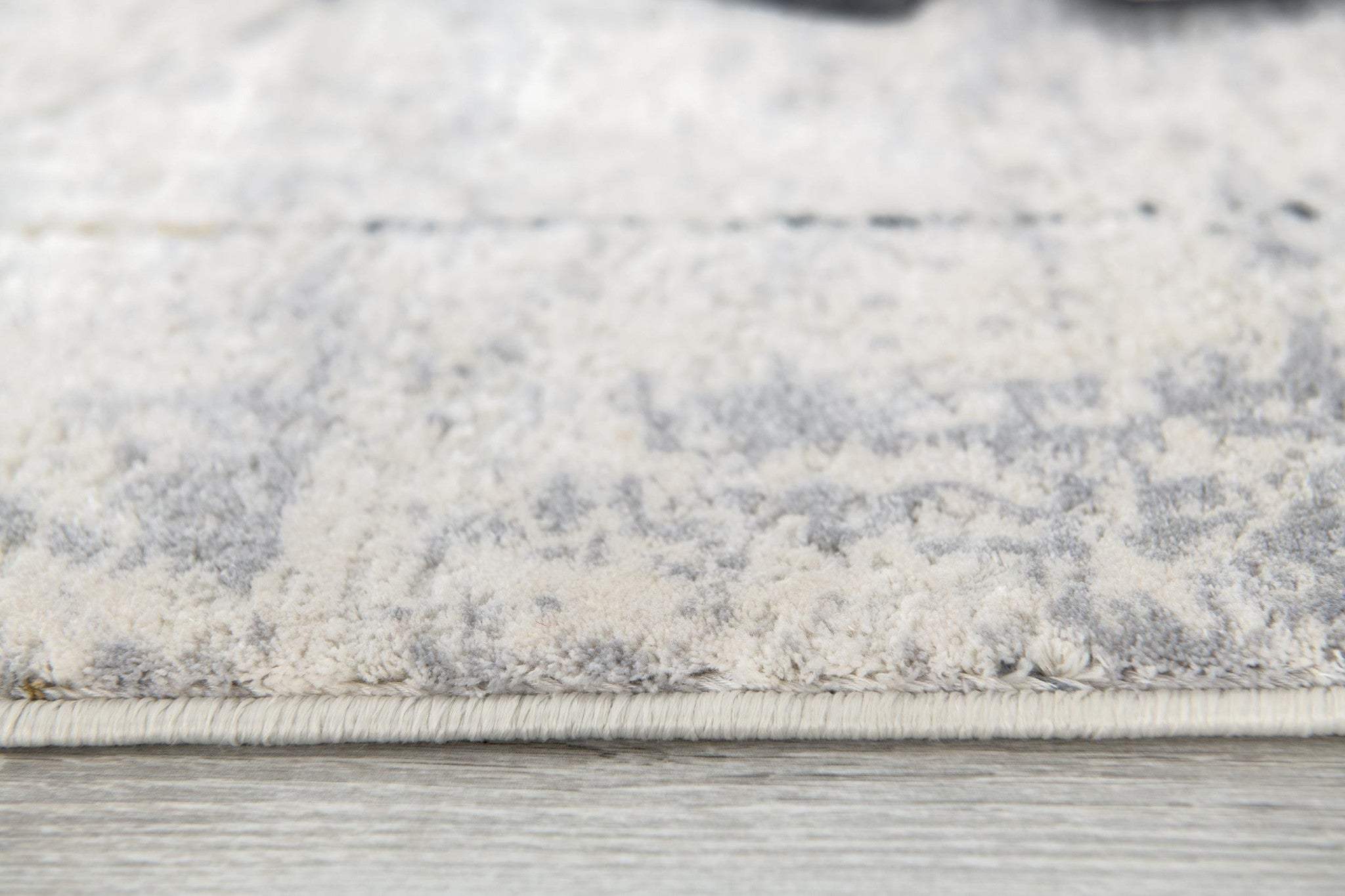 8' X 11' Gray and Ivory Abstract Power Loom Area Rug - Image 8