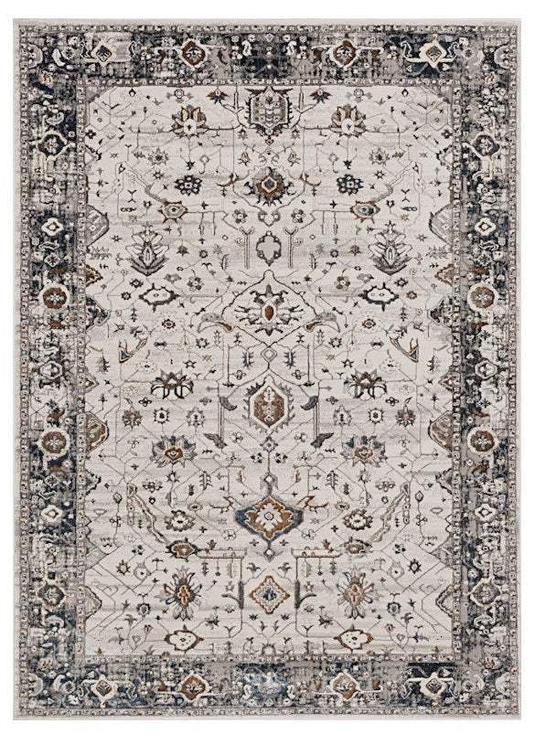 8' X 11' Gray and Ivory Area Rug - Image 2