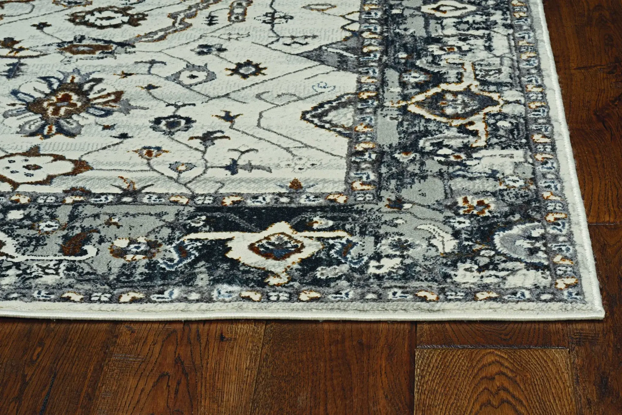 8' X 11' Gray and Ivory Area Rug - Image 4