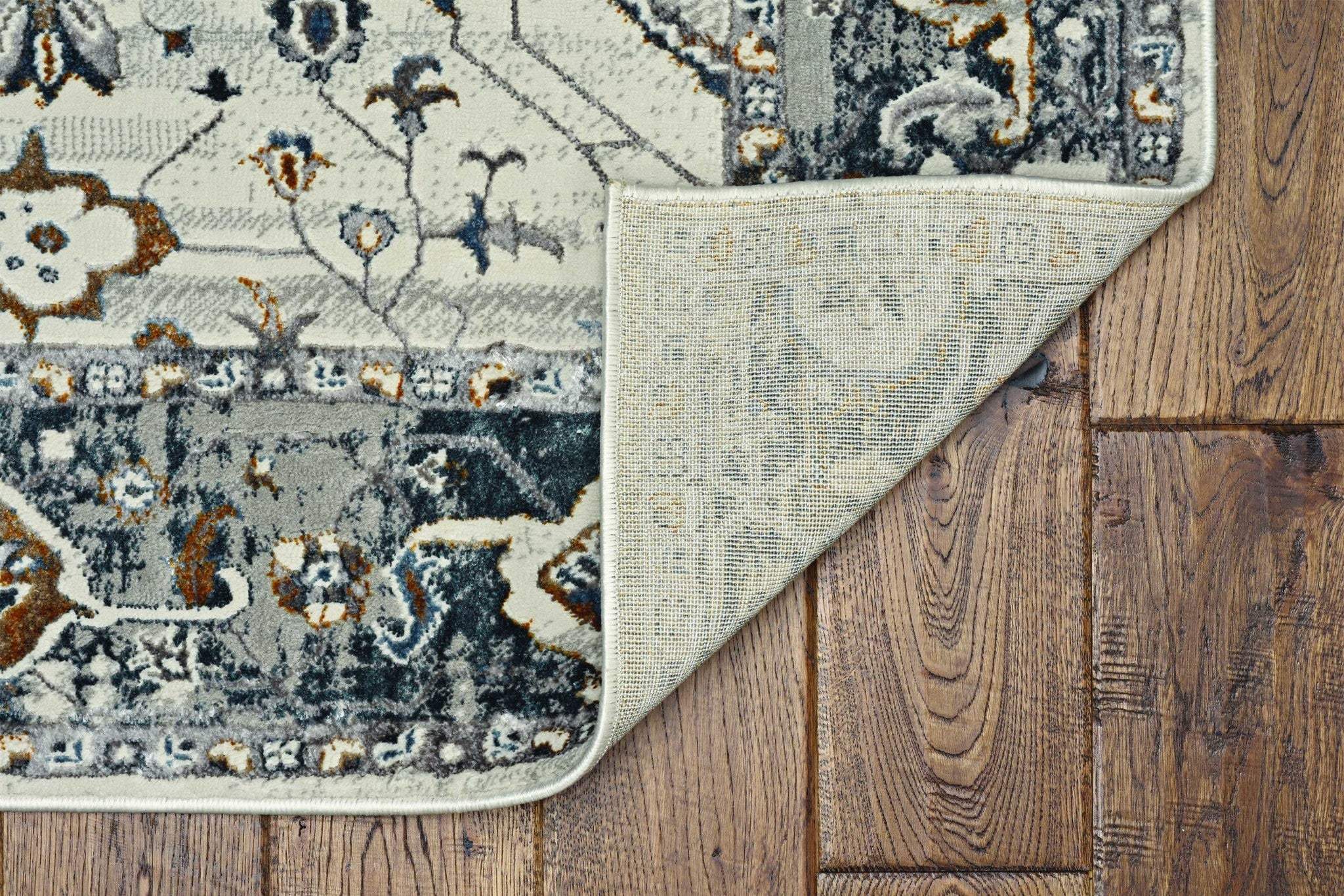 8' X 11' Gray and Ivory Area Rug - Image 6