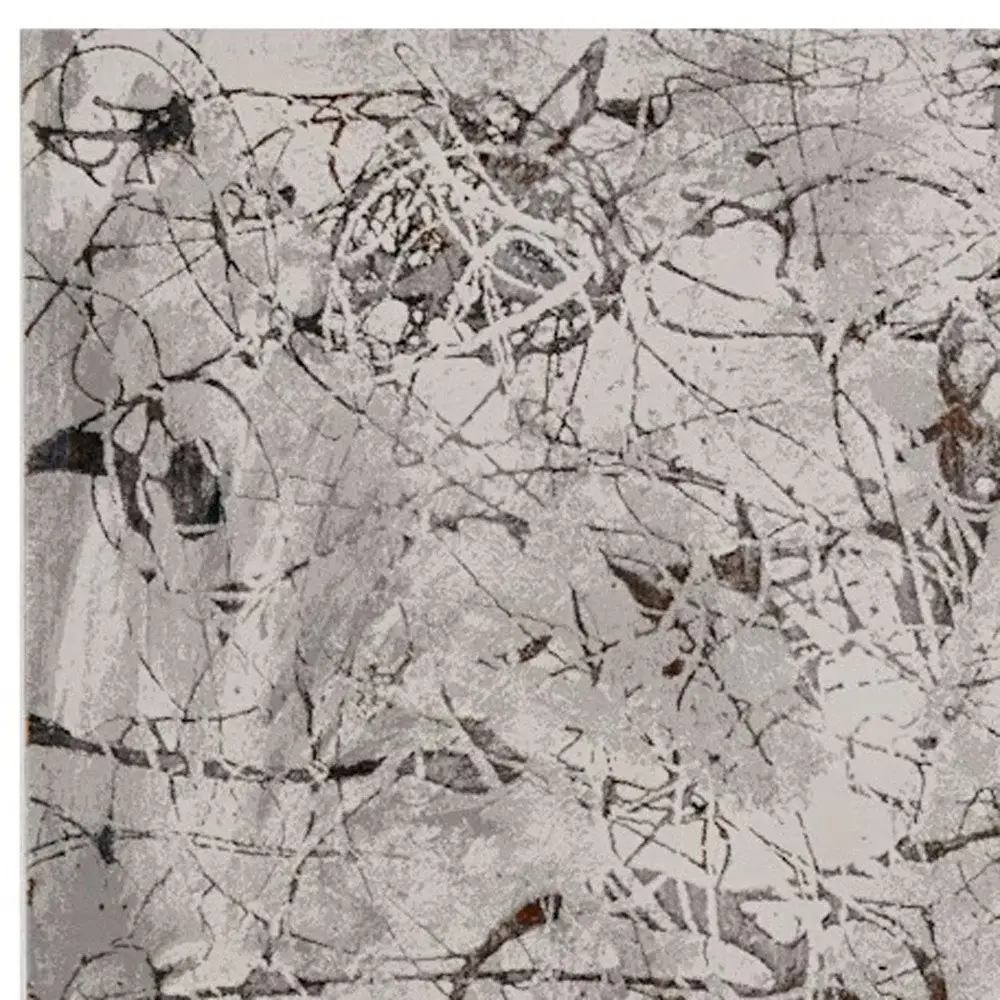 8' X 11' Gray and Ivory Area Rug - Image 4