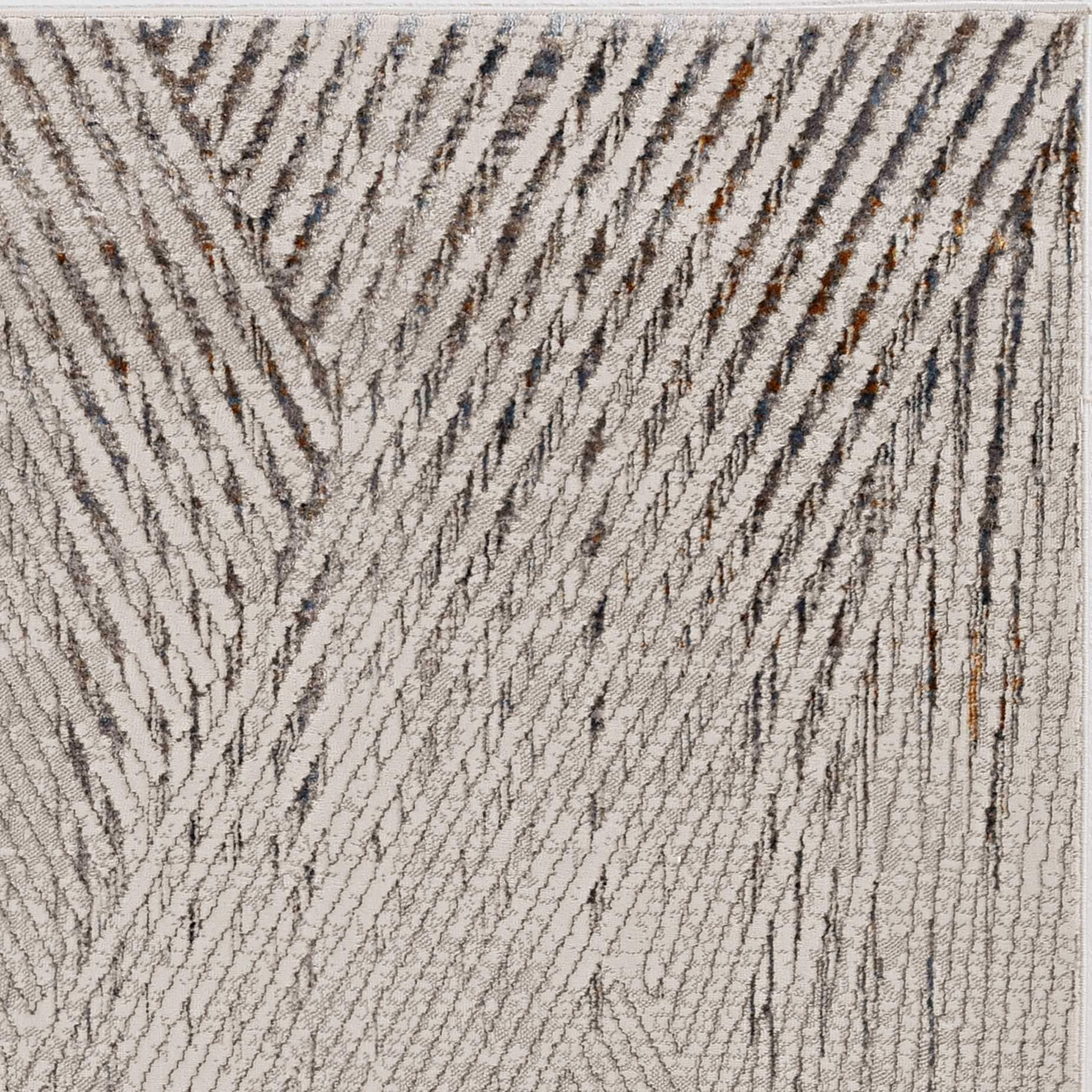 8' X 11' Gray and Ivory Area Rug - Image 4