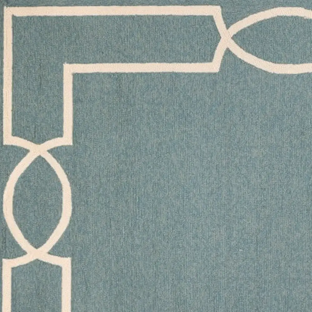 8' X 11' Gray and Ivory Handmade Indoor Outdoor Area Rug - Image 4