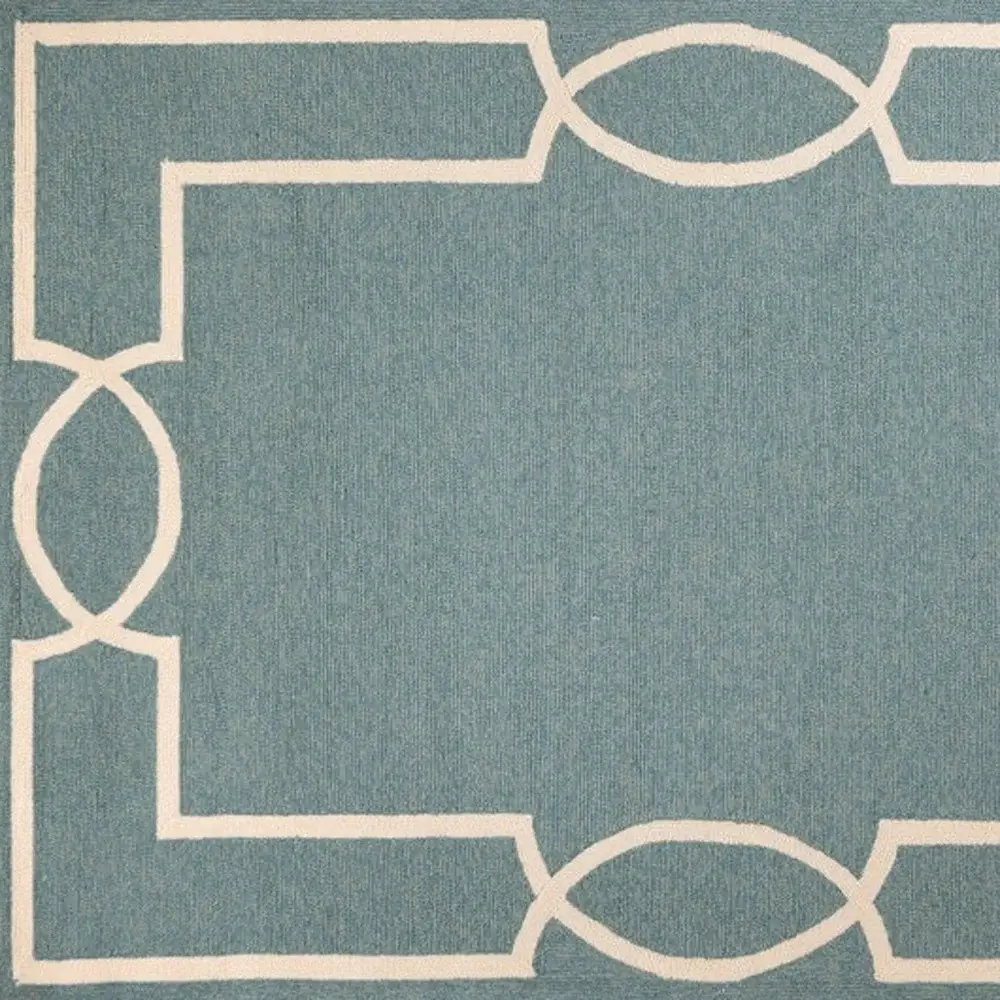 8' X 11' Gray and Ivory Handmade Indoor Outdoor Area Rug - Image 5