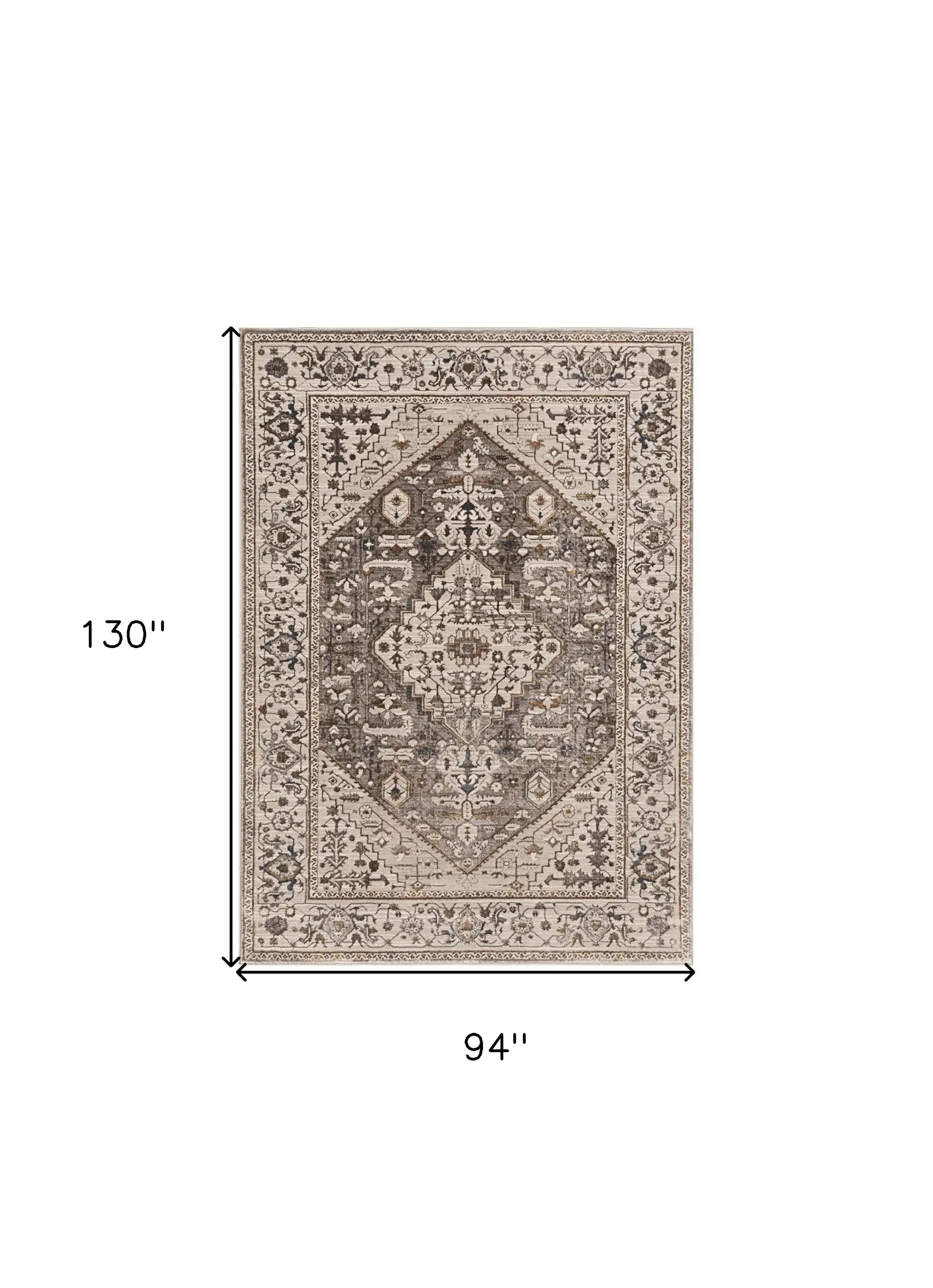 8' X 11' Gray Area Rug - Image 3
