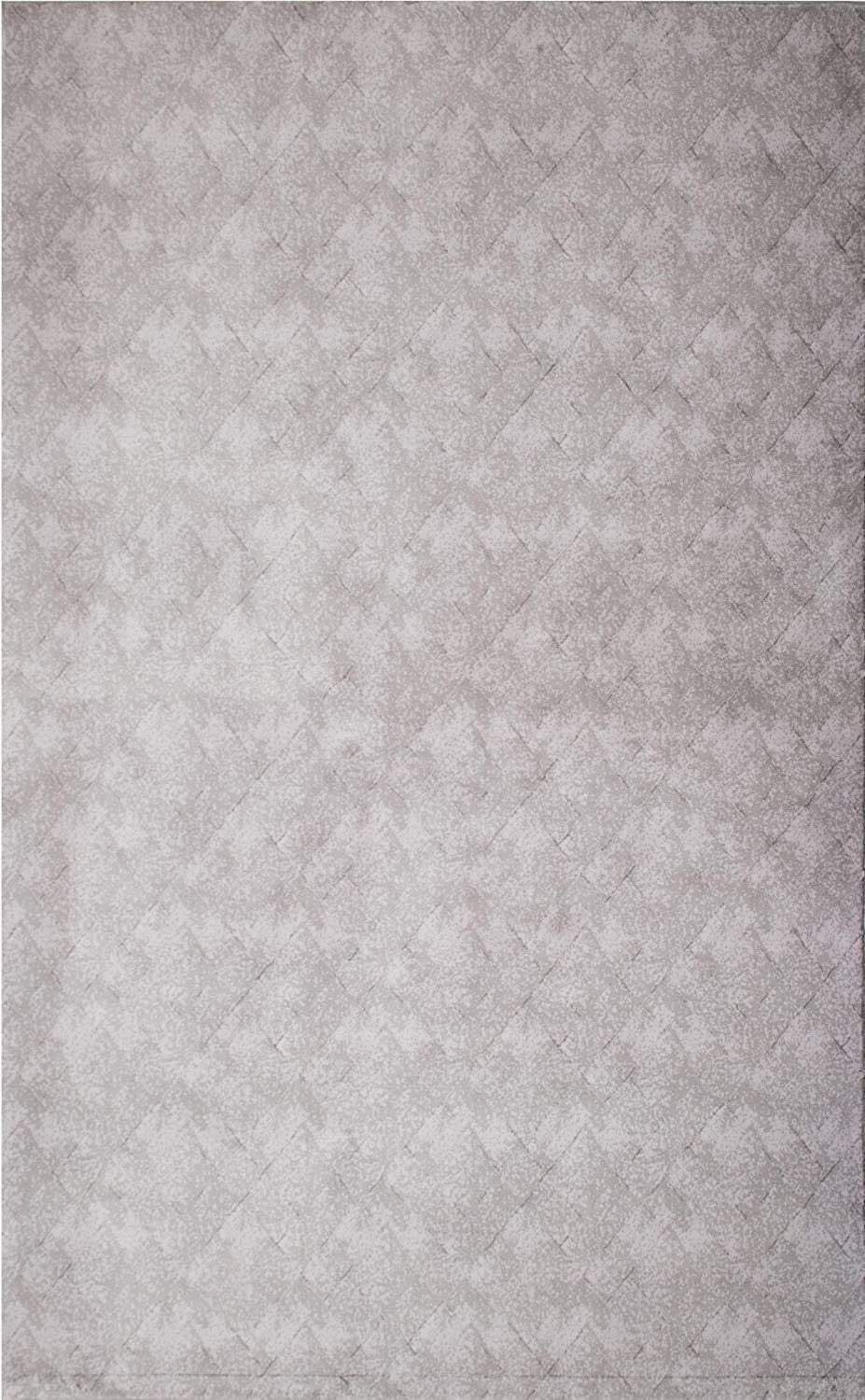 8' X 11' Gray Distressed Diamonds Area Rug - Image 6