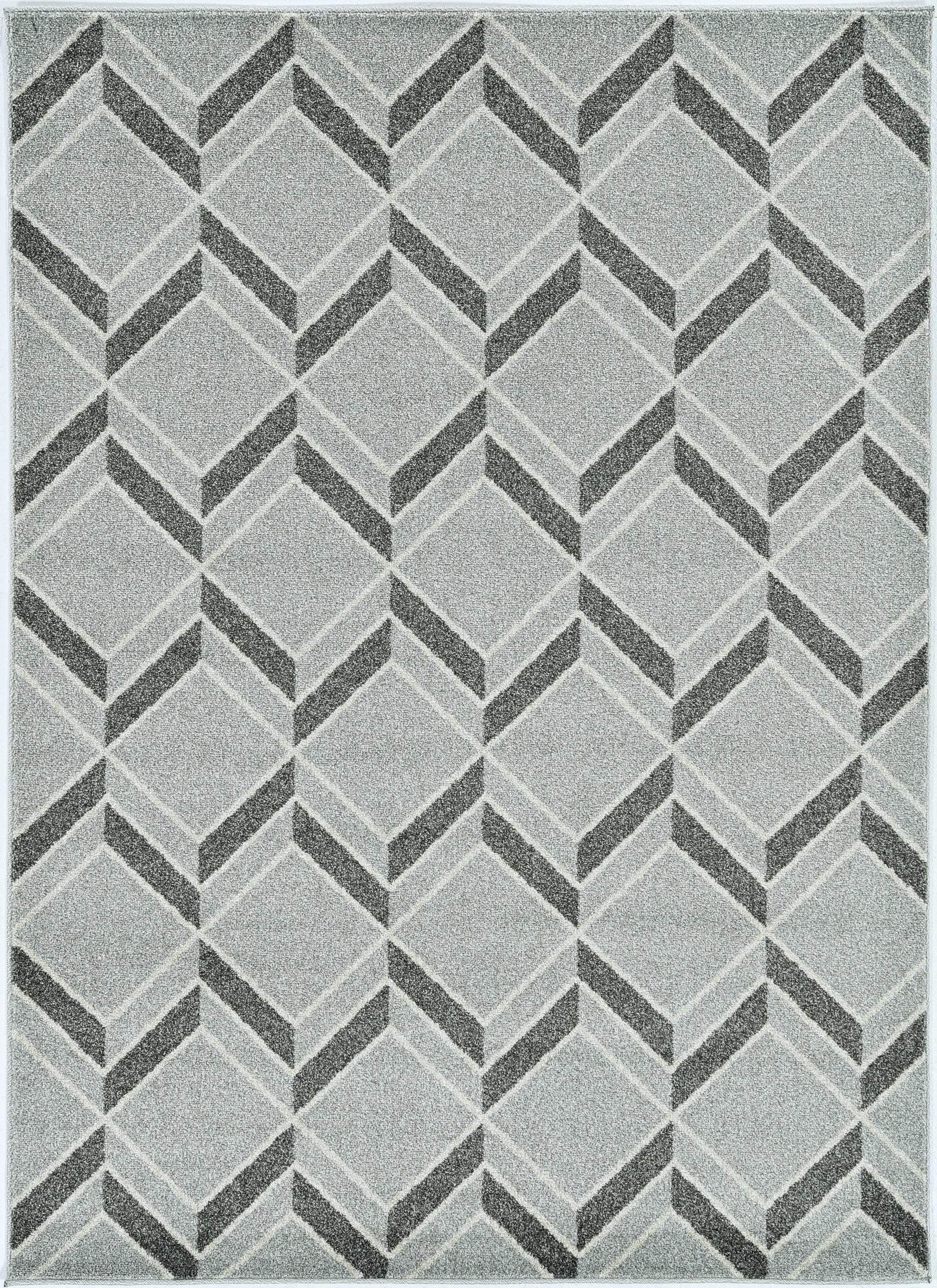 8' X 11' Gray Geometric Indoor Outdoor Area Rug - Image 5