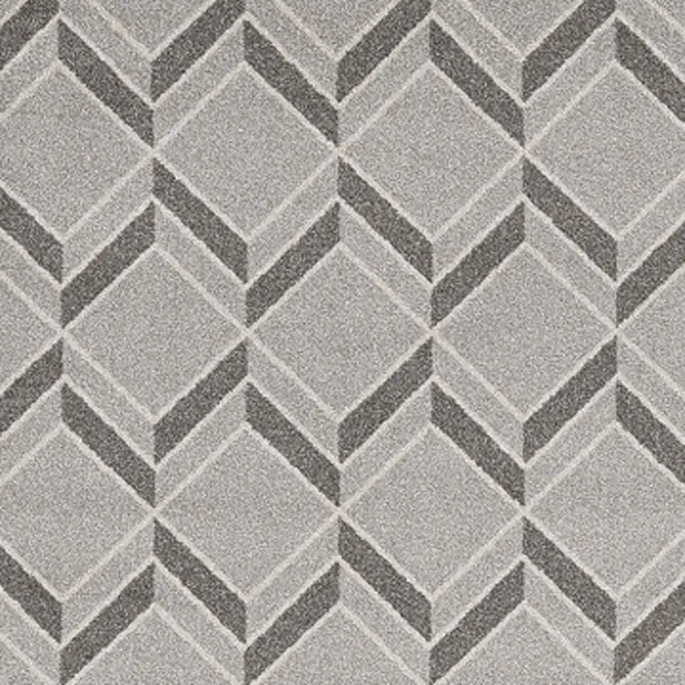 8' X 11' Gray Geometric Indoor Outdoor Area Rug - Image 6