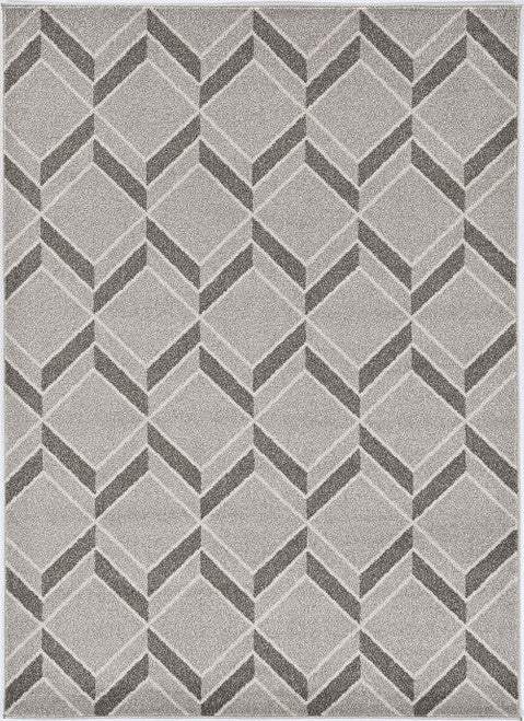 8' X 11' Gray Geometric Indoor Outdoor Area Rug - Image 7