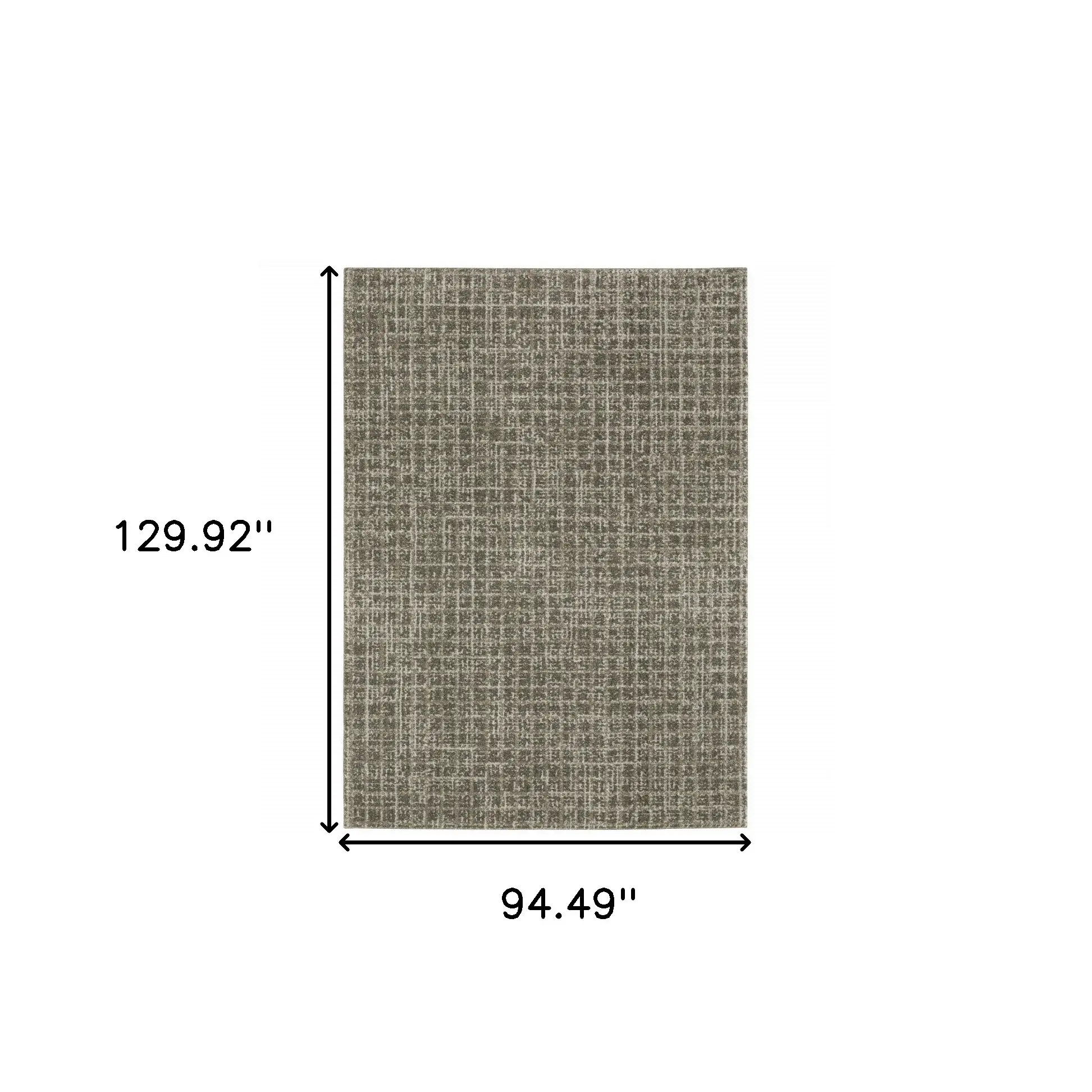 8' X 11' Gray Geometric Power Loom Area Rug - Image 3