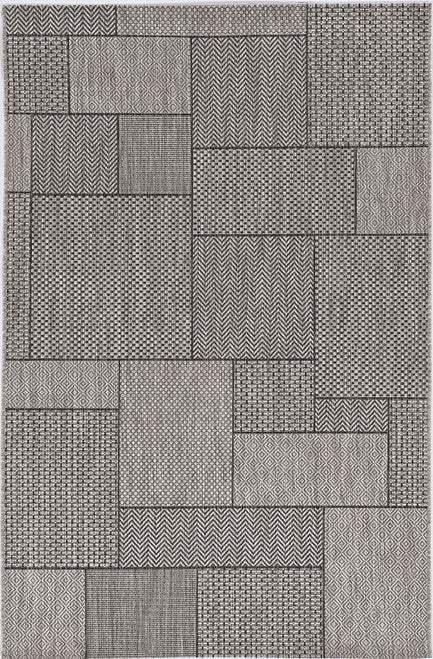 8' X 11' Gray Southwestern Indoor Outdoor Area Rug - Image 2
