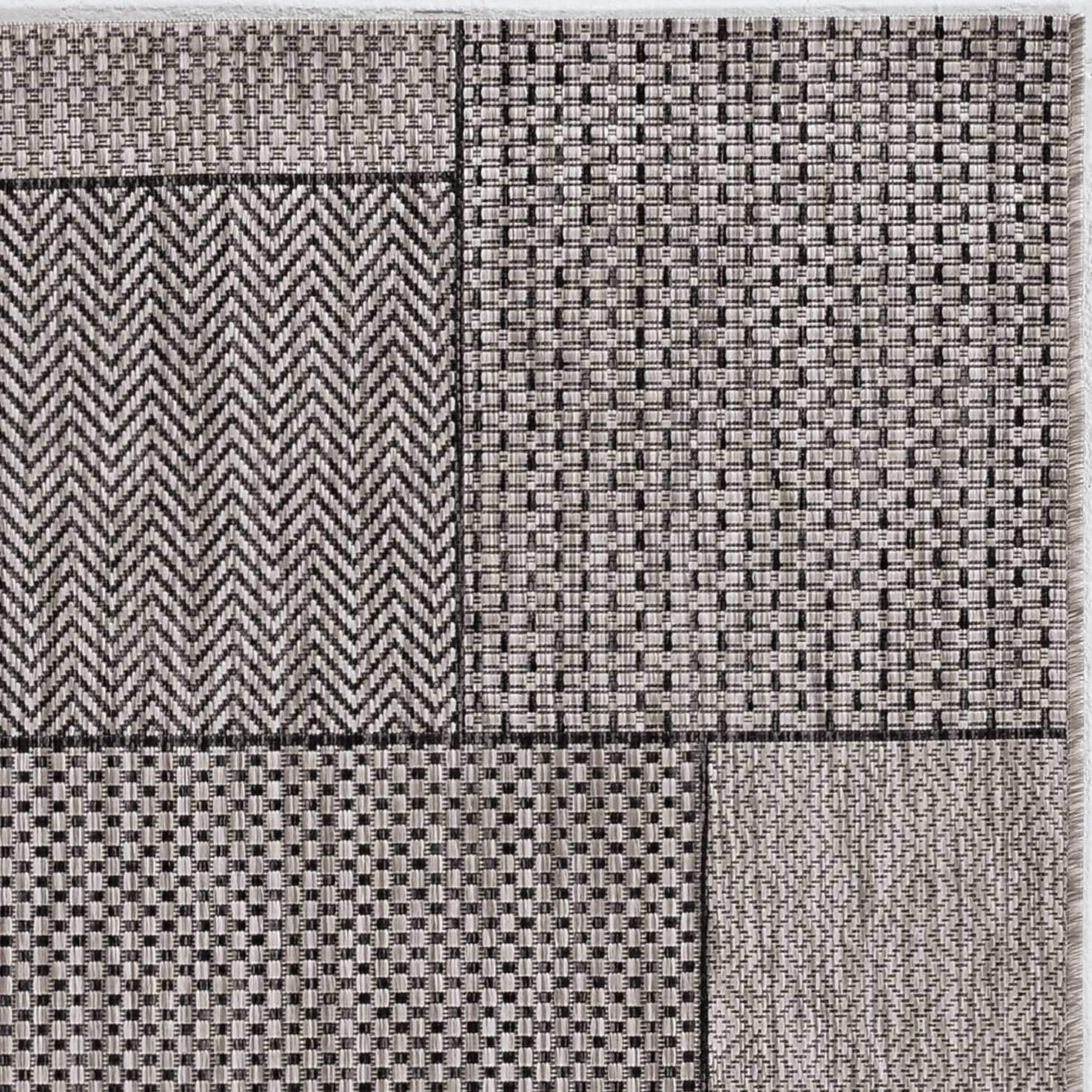 8' X 11' Gray Southwestern Indoor Outdoor Area Rug - Image 5