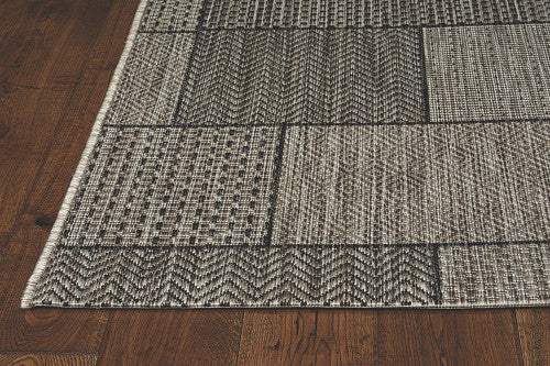 8' X 11' Gray Southwestern Indoor Outdoor Area Rug - Image 9