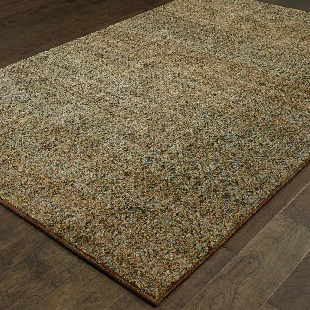 8' X 11' Green Geometric Power Loom Area Rug - Image 5