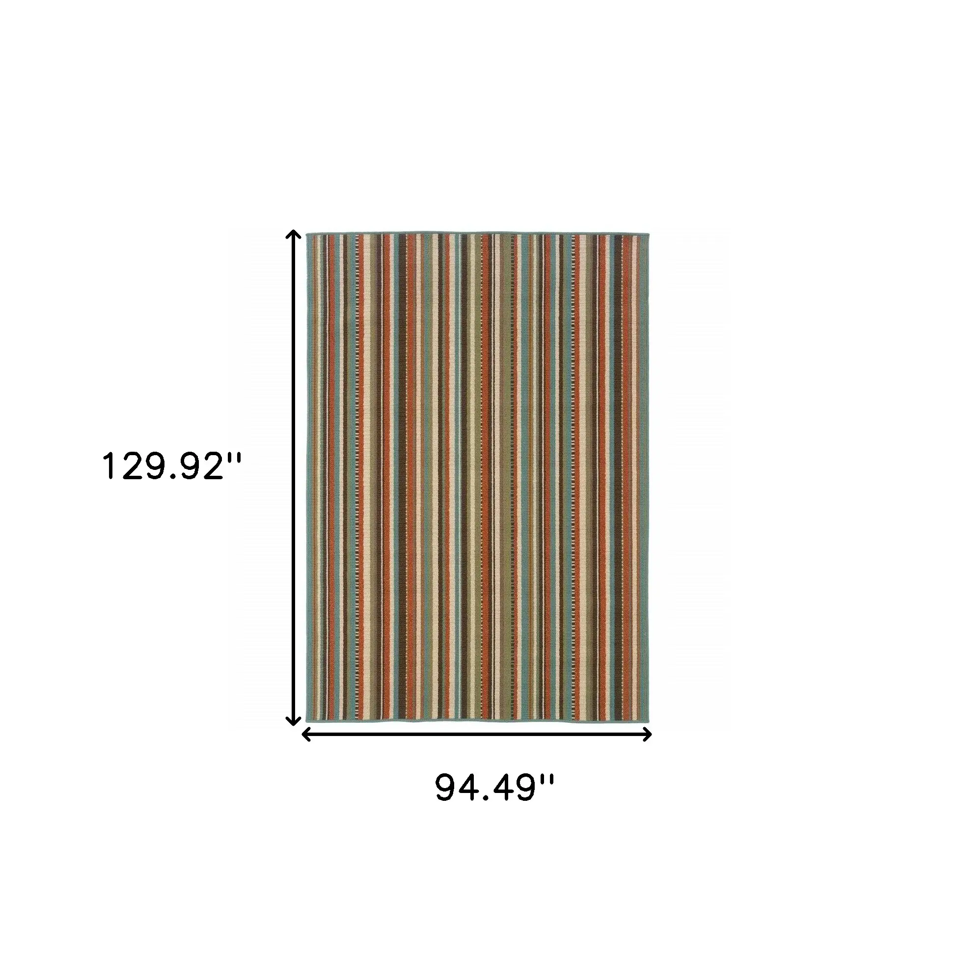 8' X 11' Green Indoor Outdoor Area Rug - Image 6