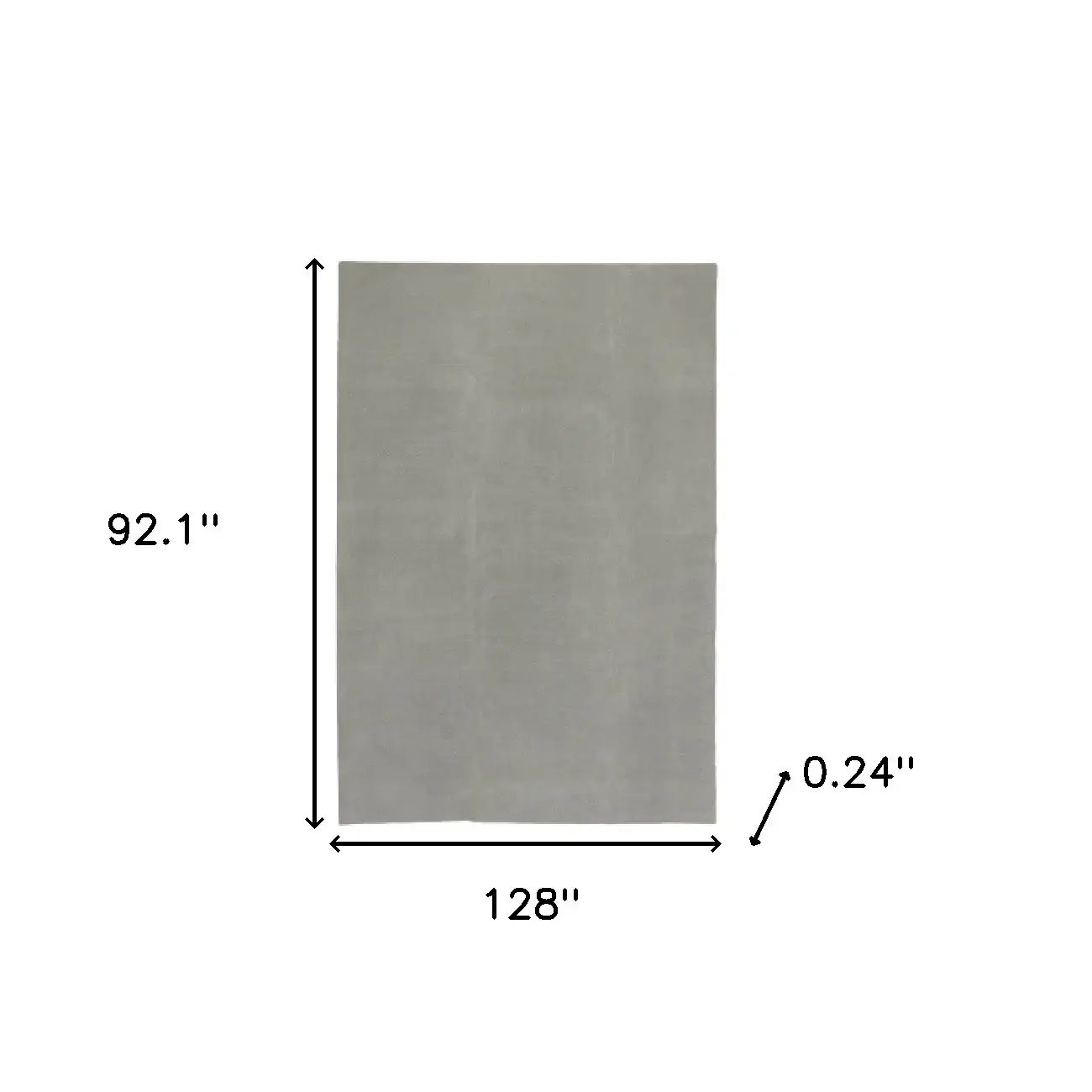 8' X 11' Grey Non Slip Rug Pad - Image 7