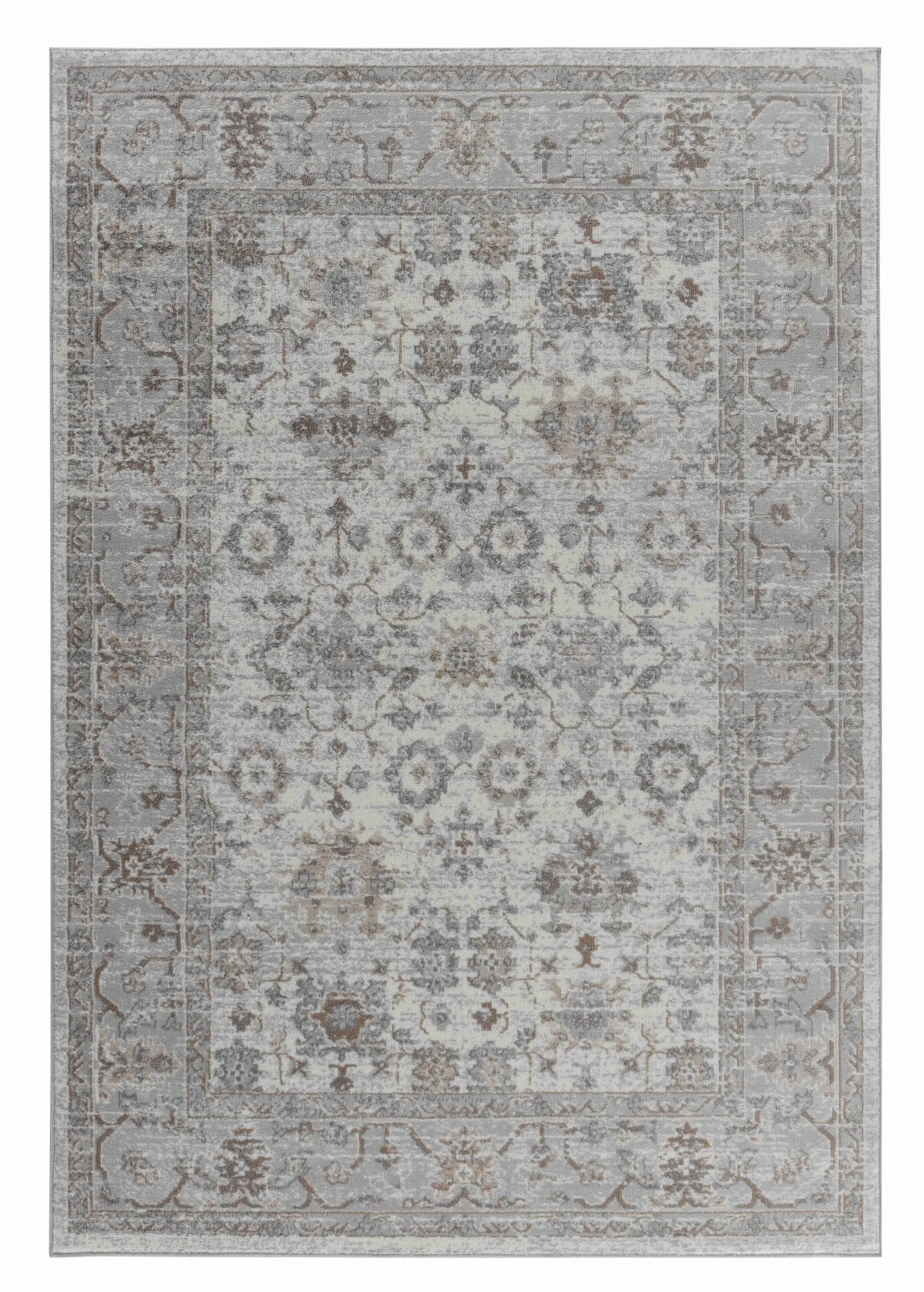 8' X 11' Grey Oriental Area Rug - Image 2