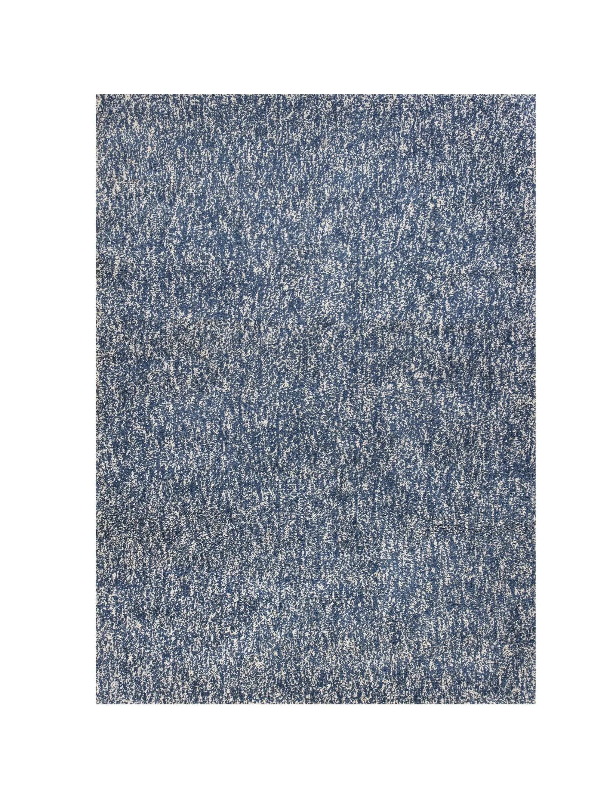 8' X 11'  'Indigo And Ivory Heather Shag Area Rug - Image 2