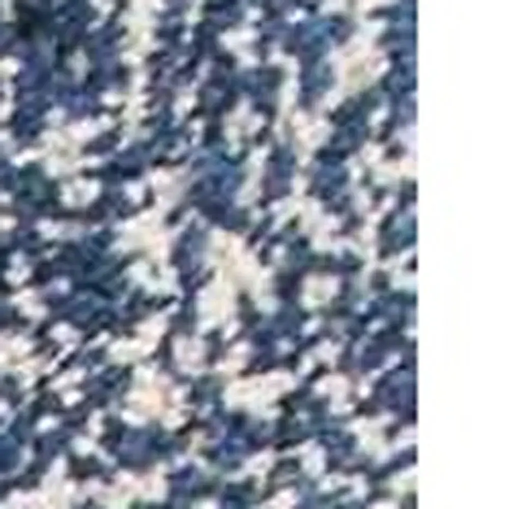8' X 11'  'Indigo And Ivory Heather Shag Area Rug - Image 4