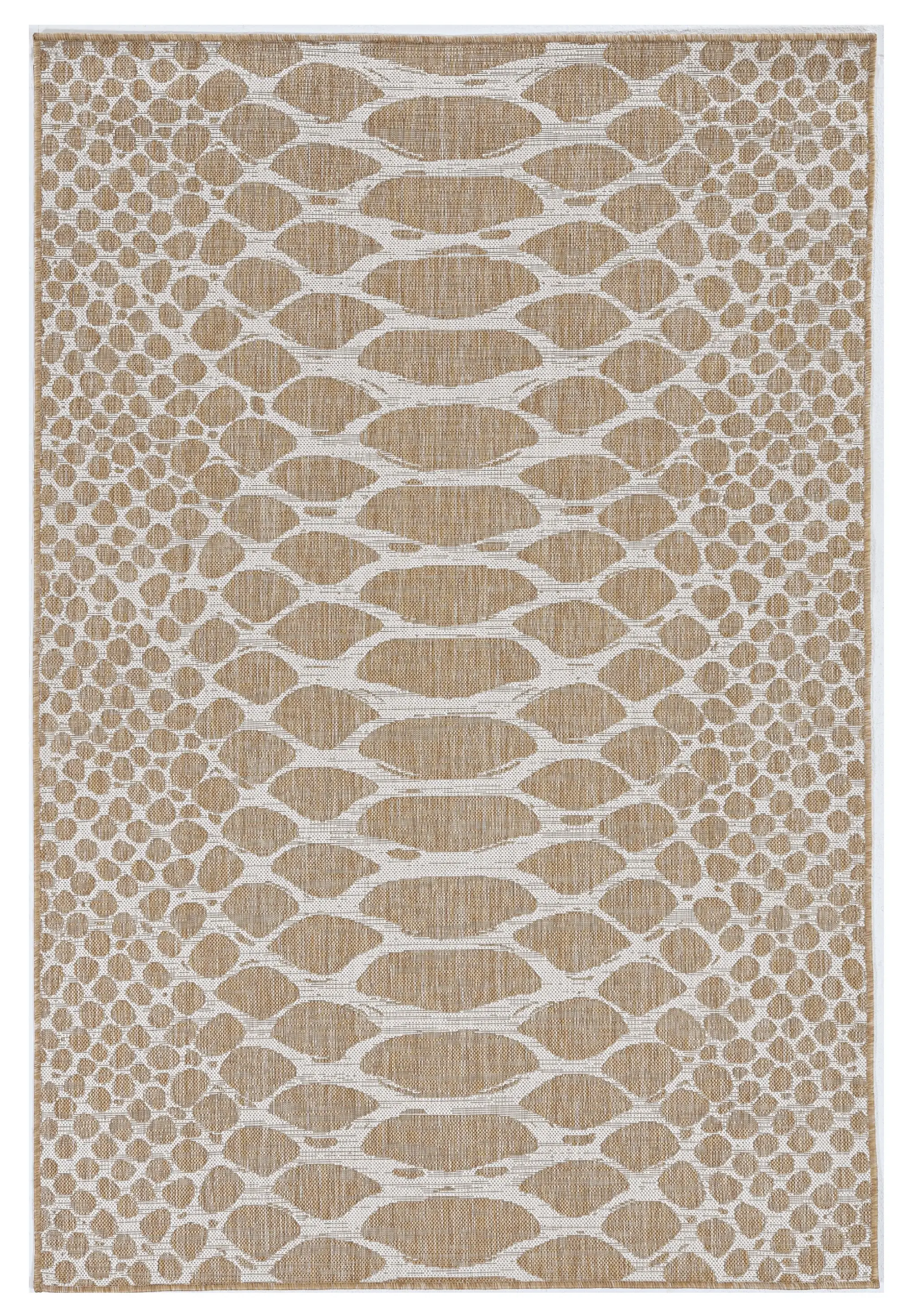 8' X 11' Ivory Abstract Indoor Outdoor Area Rug - Image 2