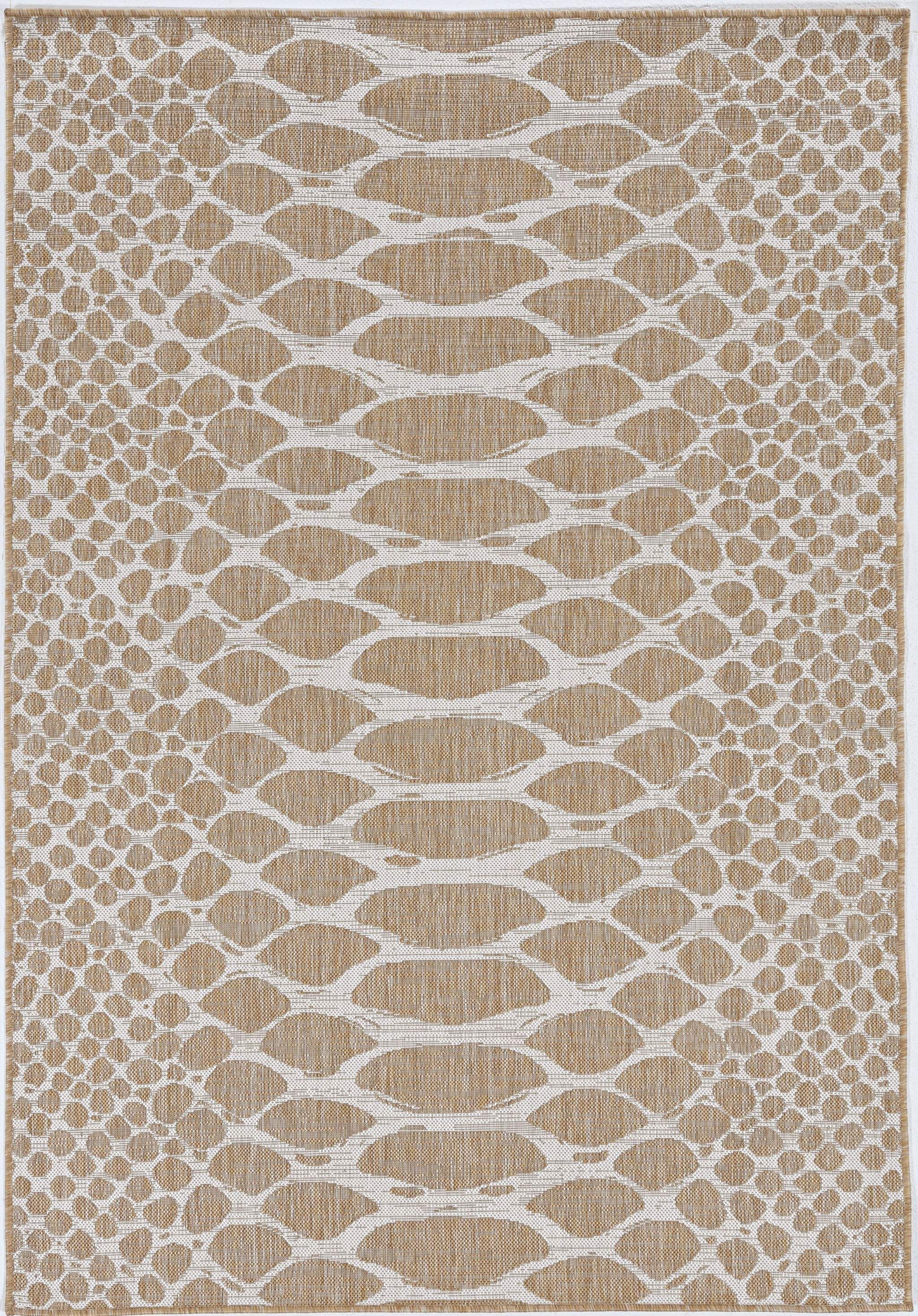 8' X 11' Ivory Abstract Indoor Outdoor Area Rug - Image 4