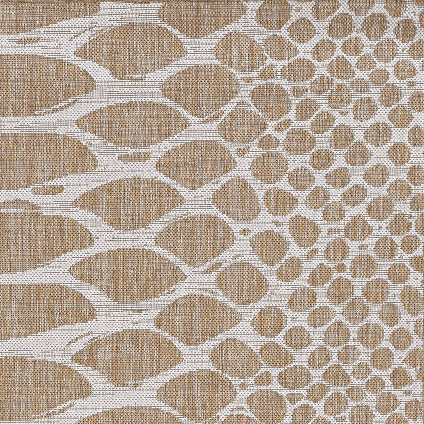 8' X 11' Ivory Abstract Indoor Outdoor Area Rug - Image 5