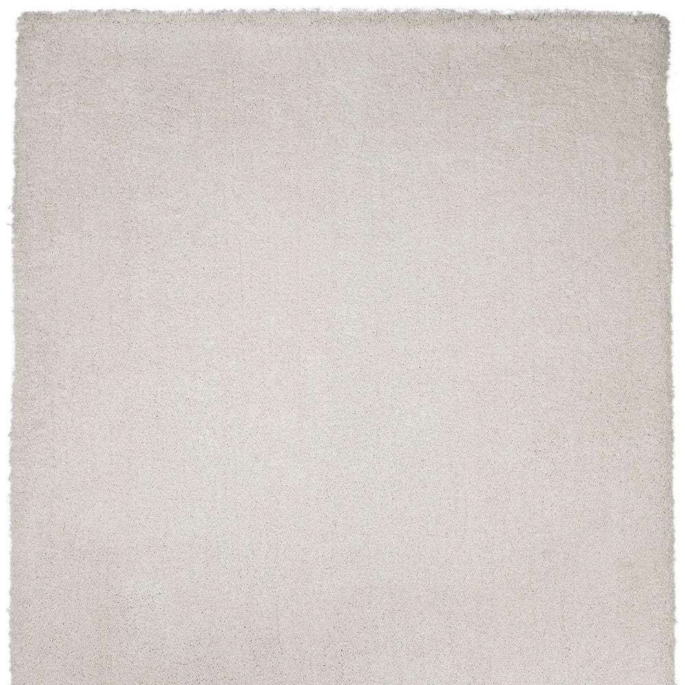 8' X 11' Ivory Indoor Shag Rug - Image 5