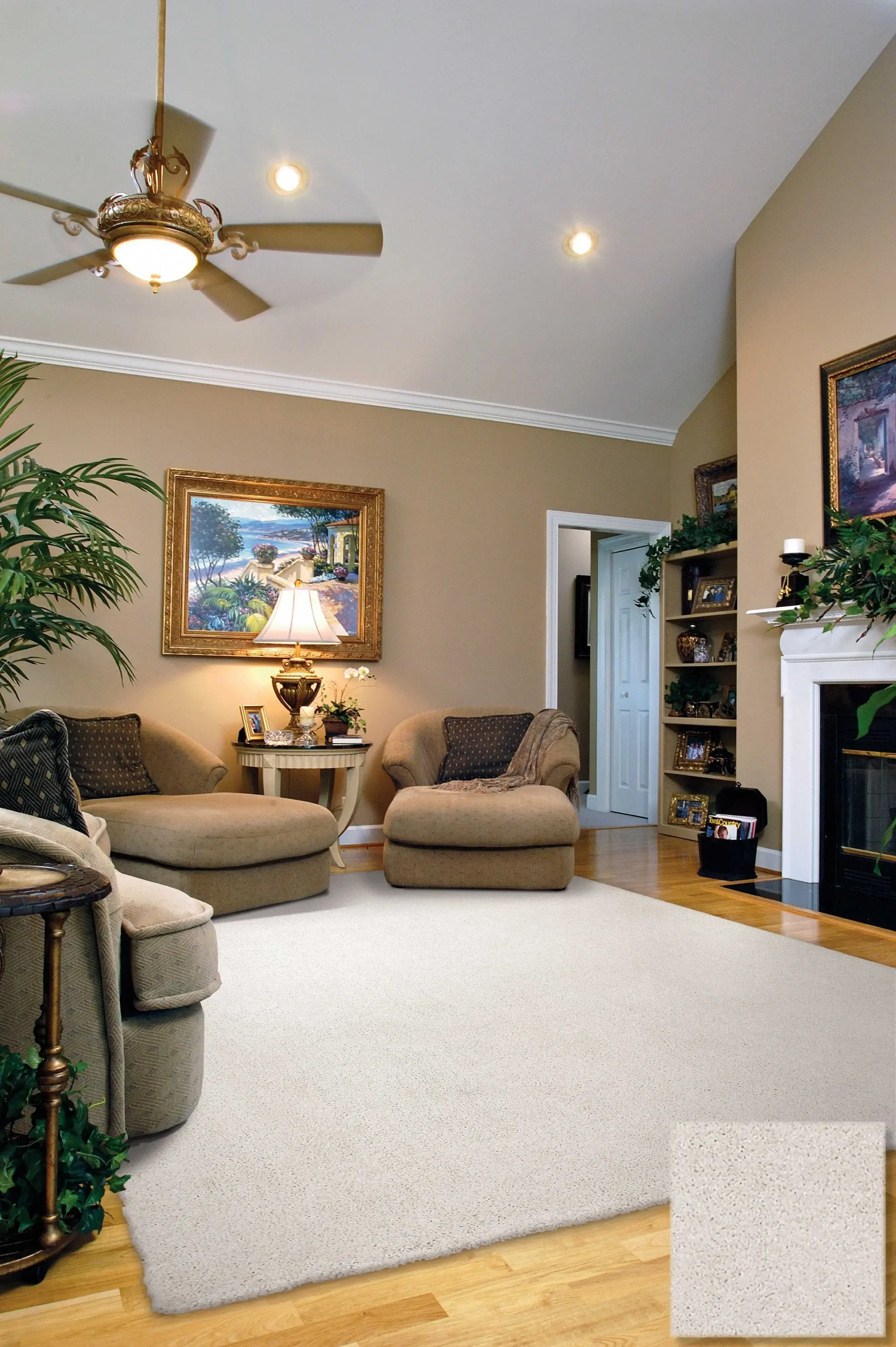 8' X 11' Ivory Indoor Shag Rug - Image 6