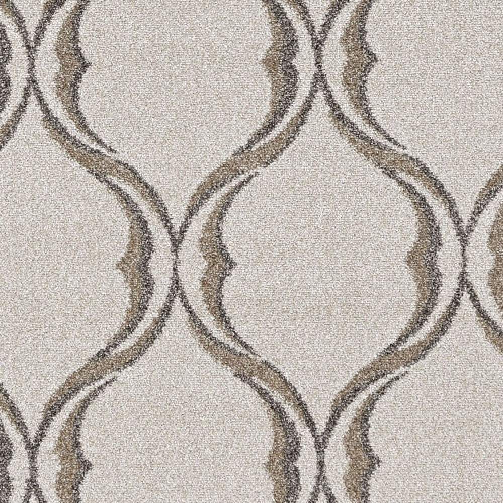 8' X 11' Ivory Moroccan Indoor Outdoor Area Rug - Image 6