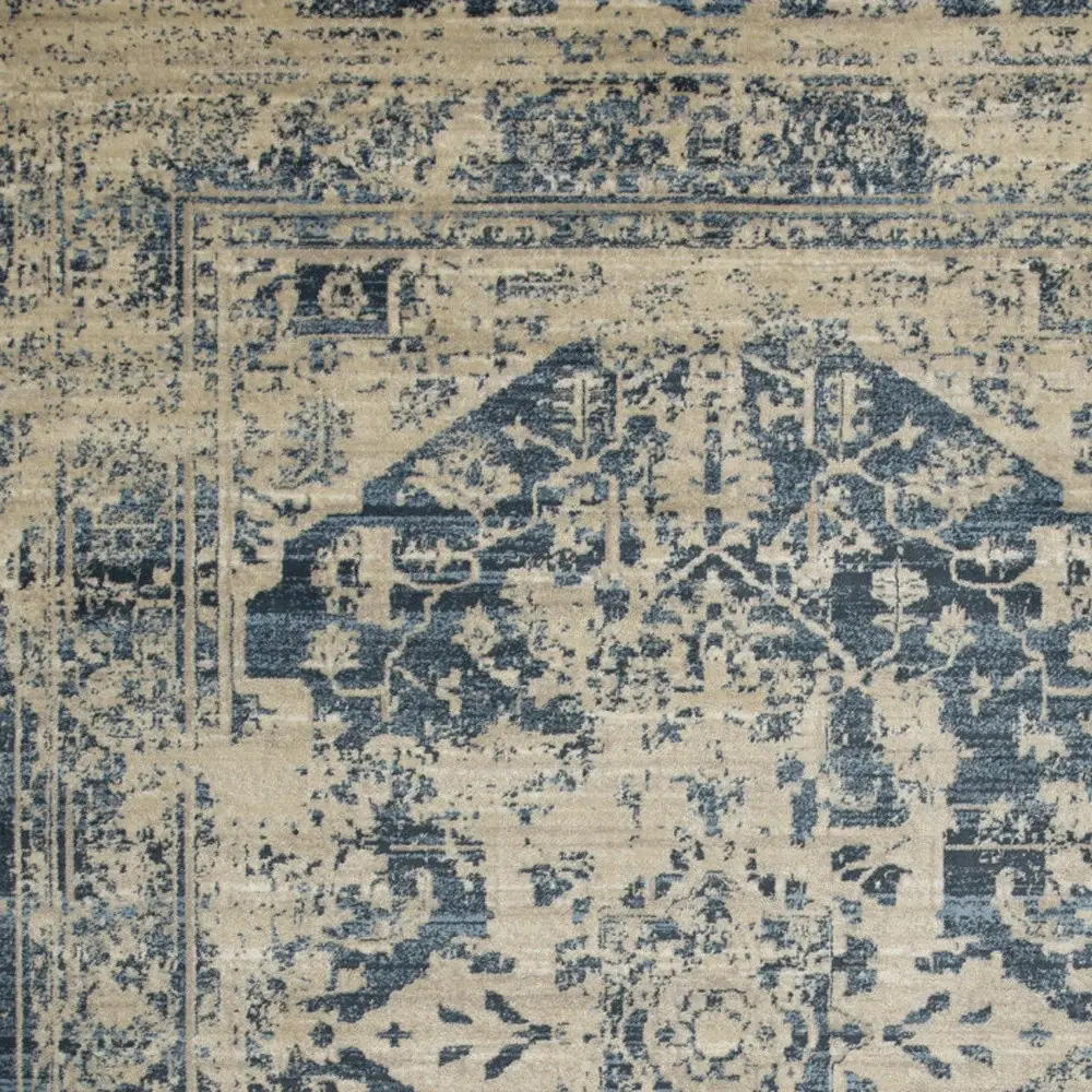 8' X 11' Ivory Oriental Area Rug - Image 3
