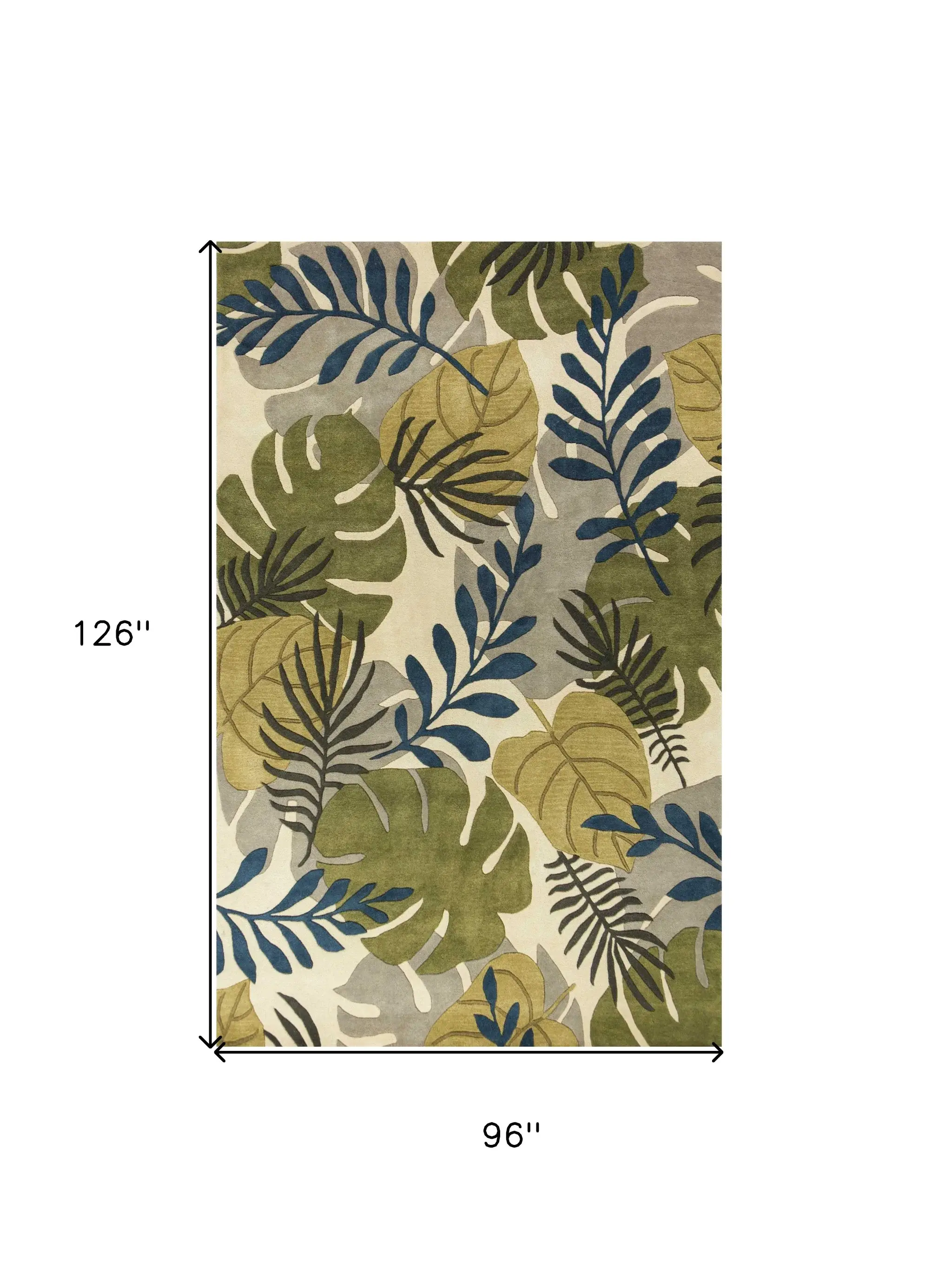 8' X 11' Ivory Wool Handmade Area Rug - Image 3