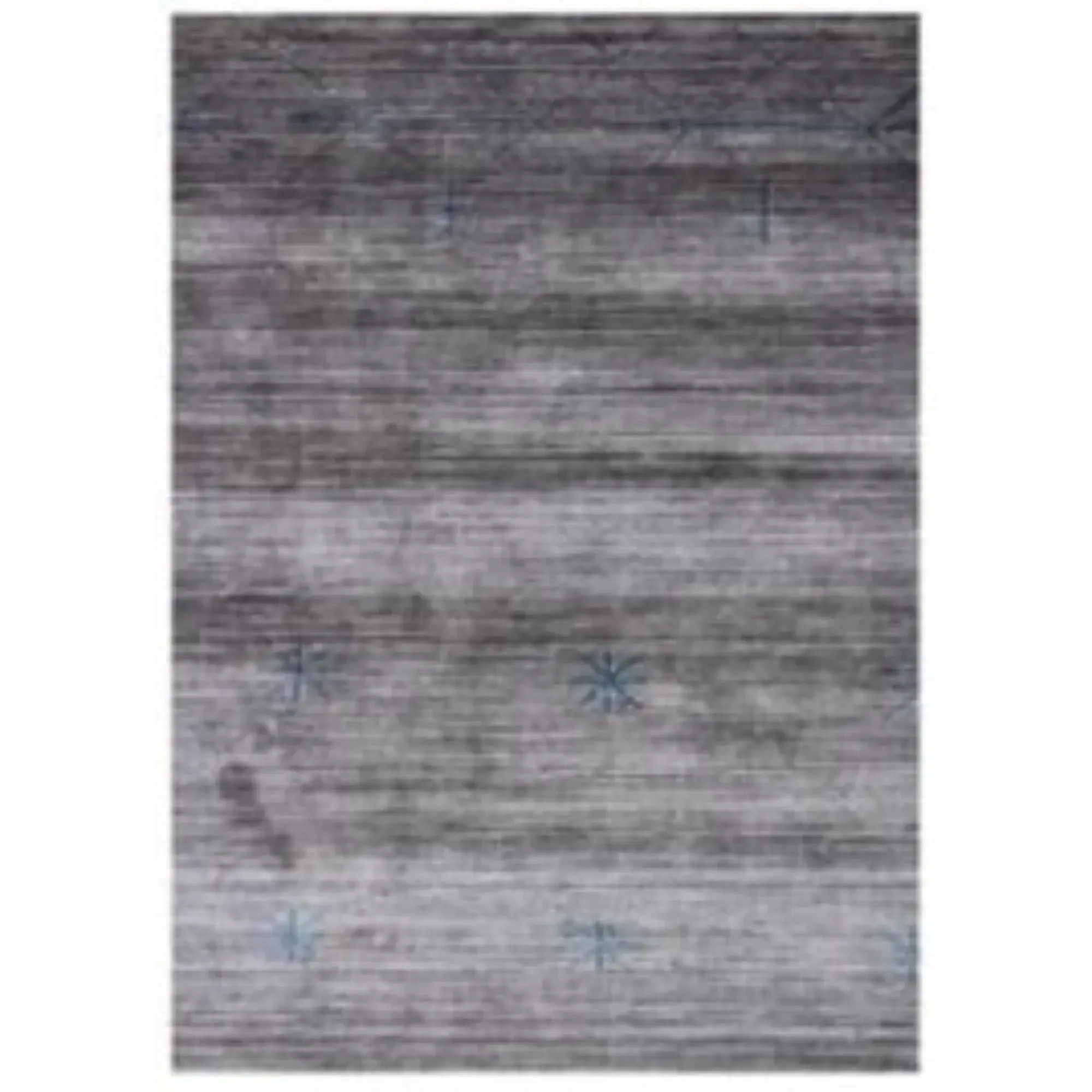 8' X 11' Silver And Blue Ombre Hand Loomed Area Rug