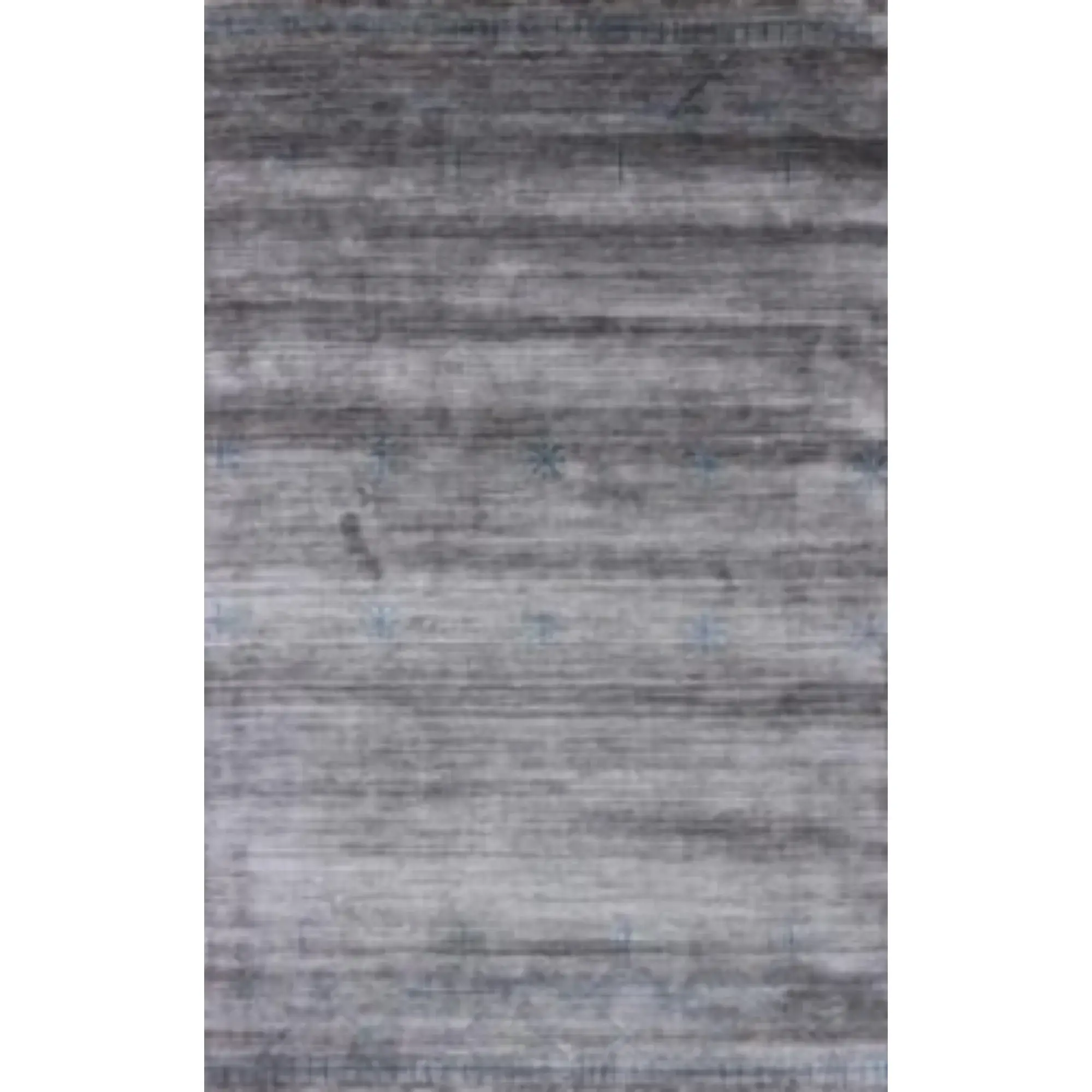 8' X 11' Silver And Blue Ombre Hand Loomed Area Rug - Image 3