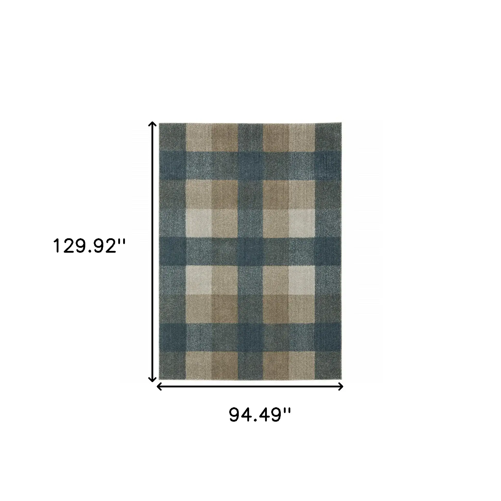8' X 11' Tan and Gray Geometric Power Loom Area Rug - Image 3