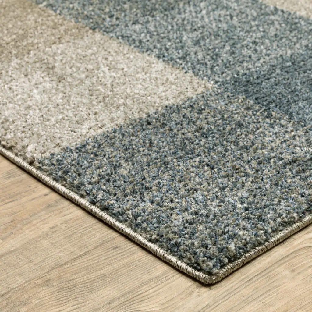 8' X 11' Tan and Gray Geometric Power Loom Area Rug - Image 4