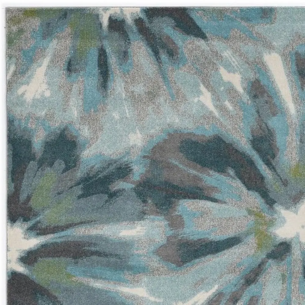 8' X 11' Teal Area Rug - Image 4