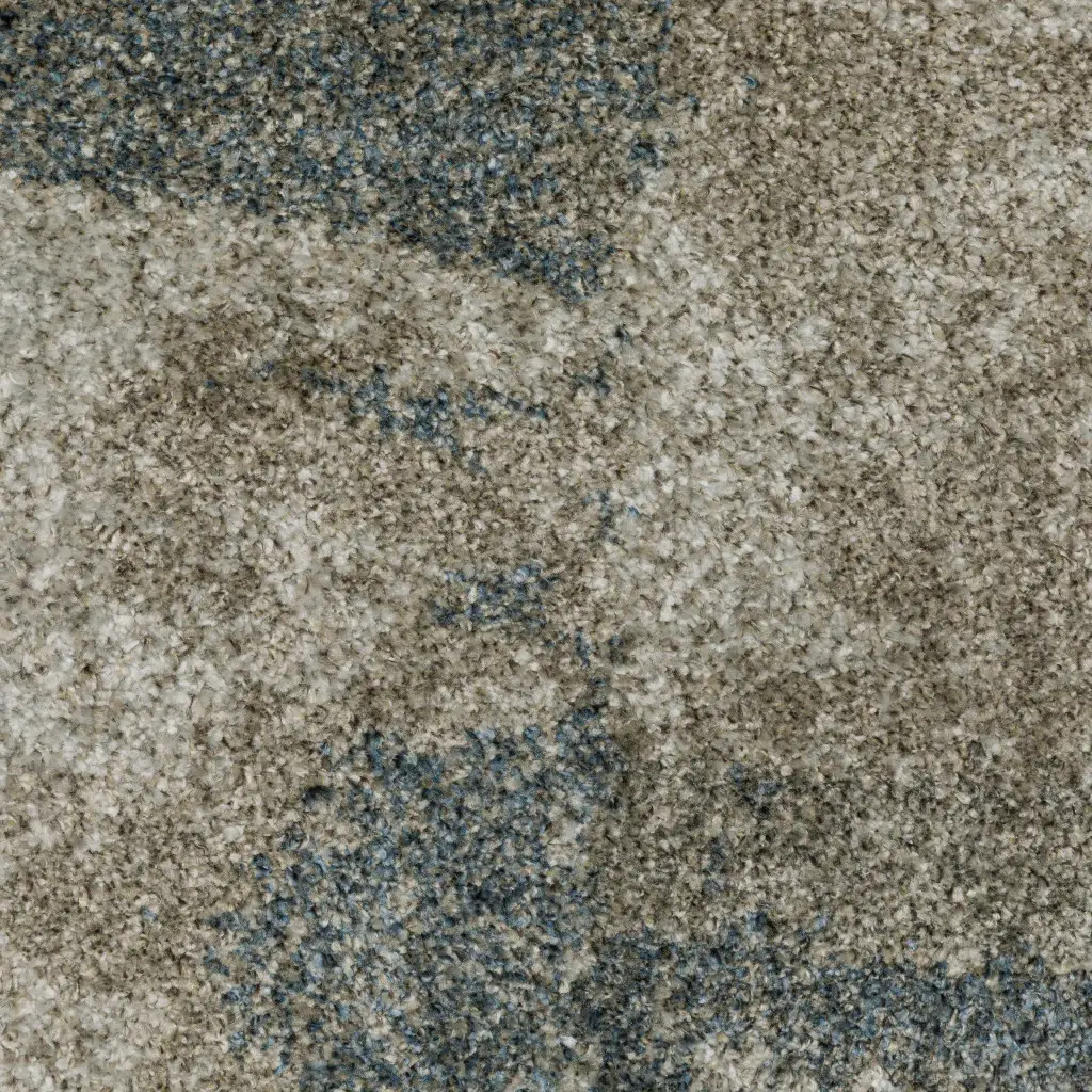 8' X 11' Teal Blue Geometric Power Loom Area Rug - Image 4
