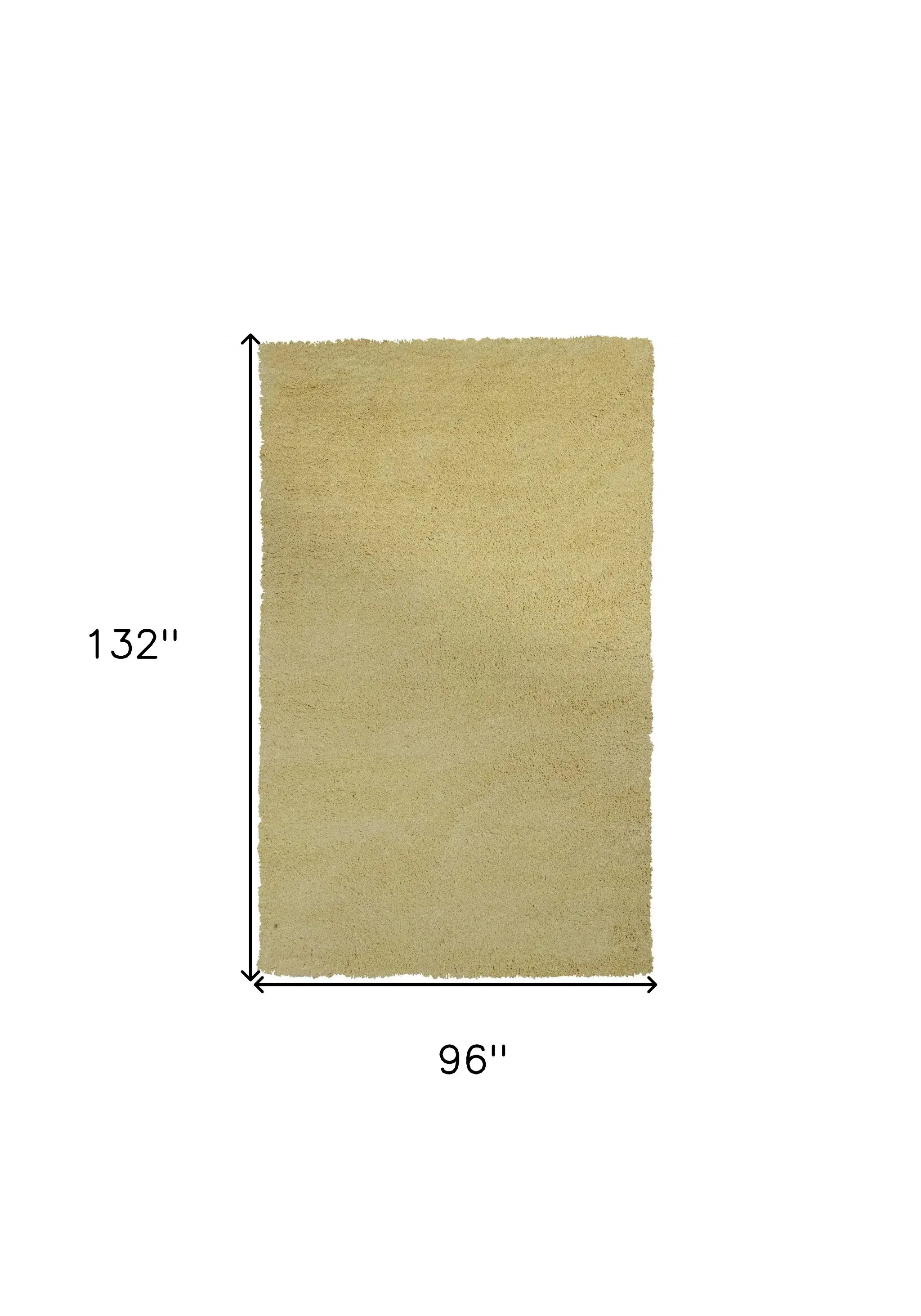 8' X 11' Yellow Hand Woven Area Rug - Image 3