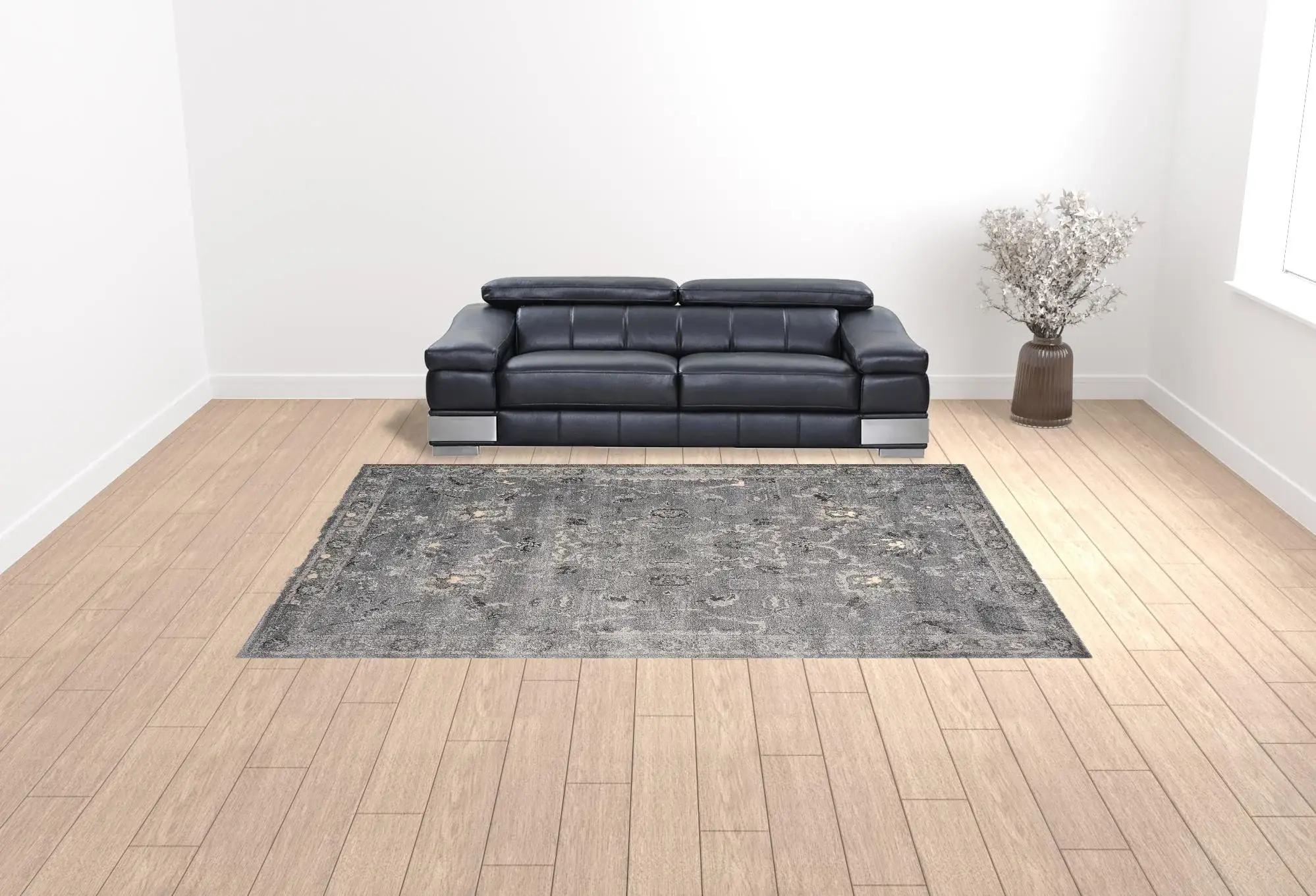 8' X 13' Gray Area Rug - Image 2