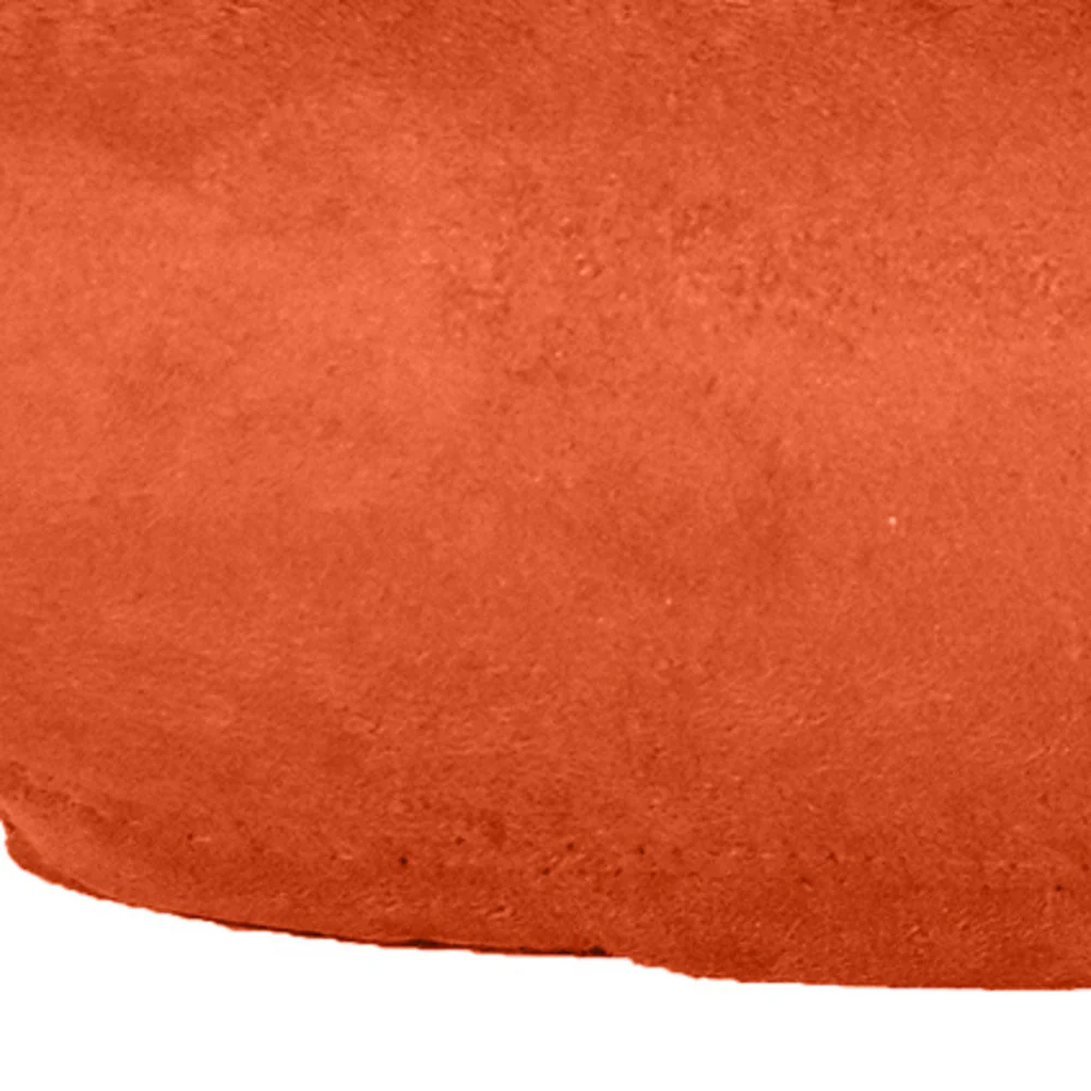 8" X 20" Burnt Orange Zippered Microsuede Solid Color Bolster Pillow - Image 3