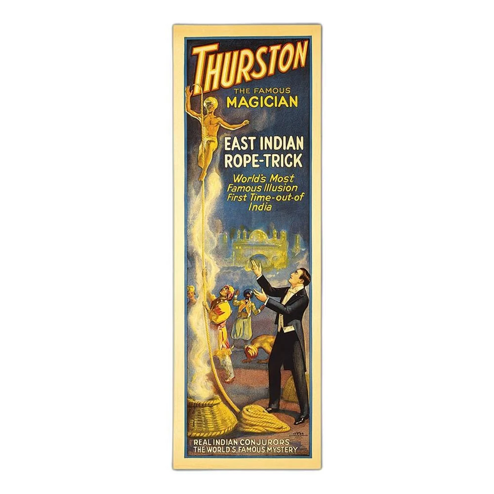 8" X 24" Thurston Rope Trick Vintage Magic Poster Wall Art - Image 2