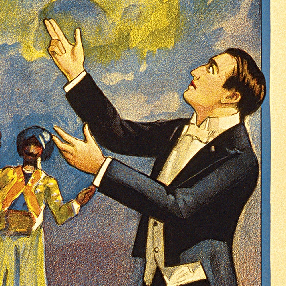 8" X 24" Thurston Rope Trick Vintage Magic Poster Wall Art - Image 3