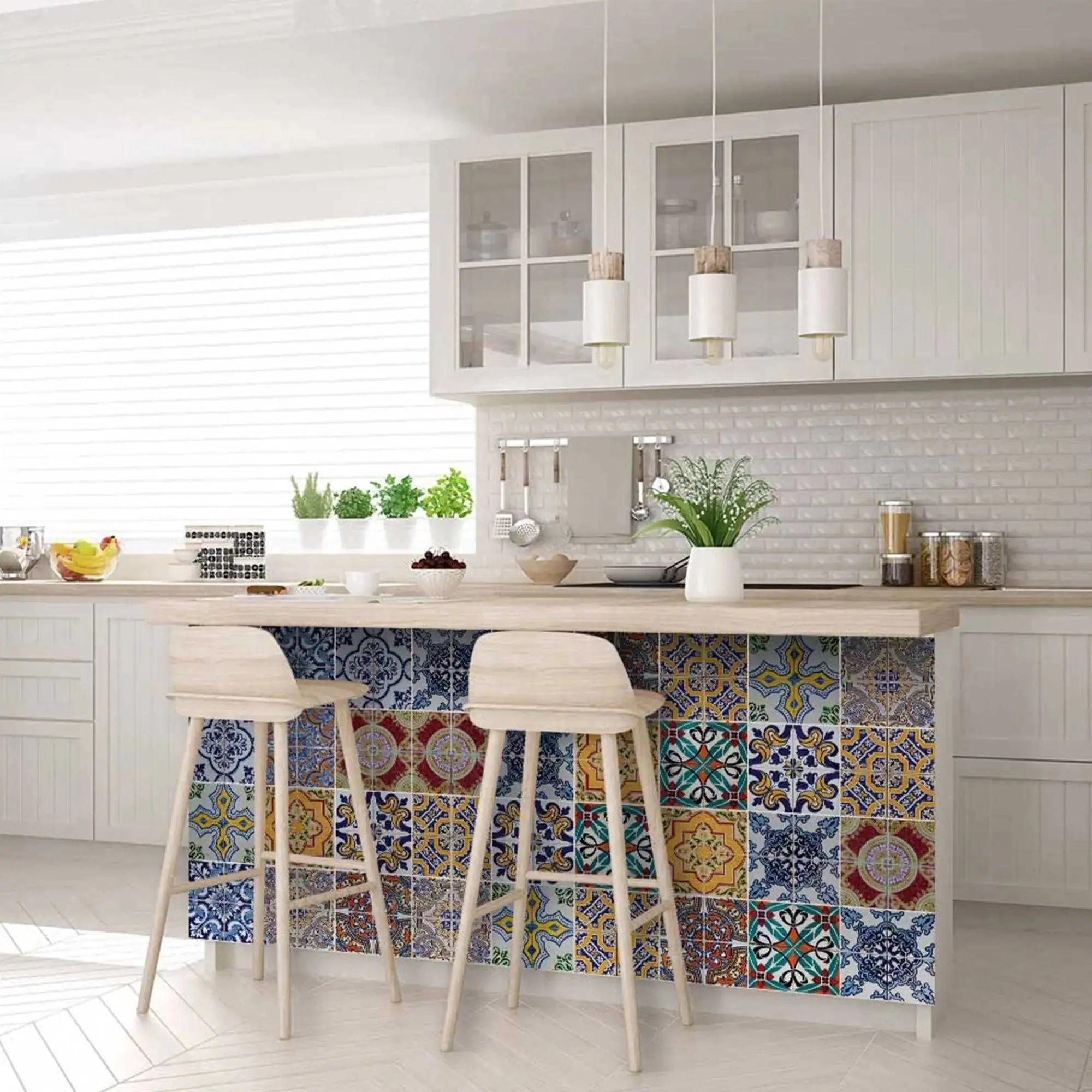 8" X 8" Addina Mutli Mosaic Peel and Stick Tiles - Image 8