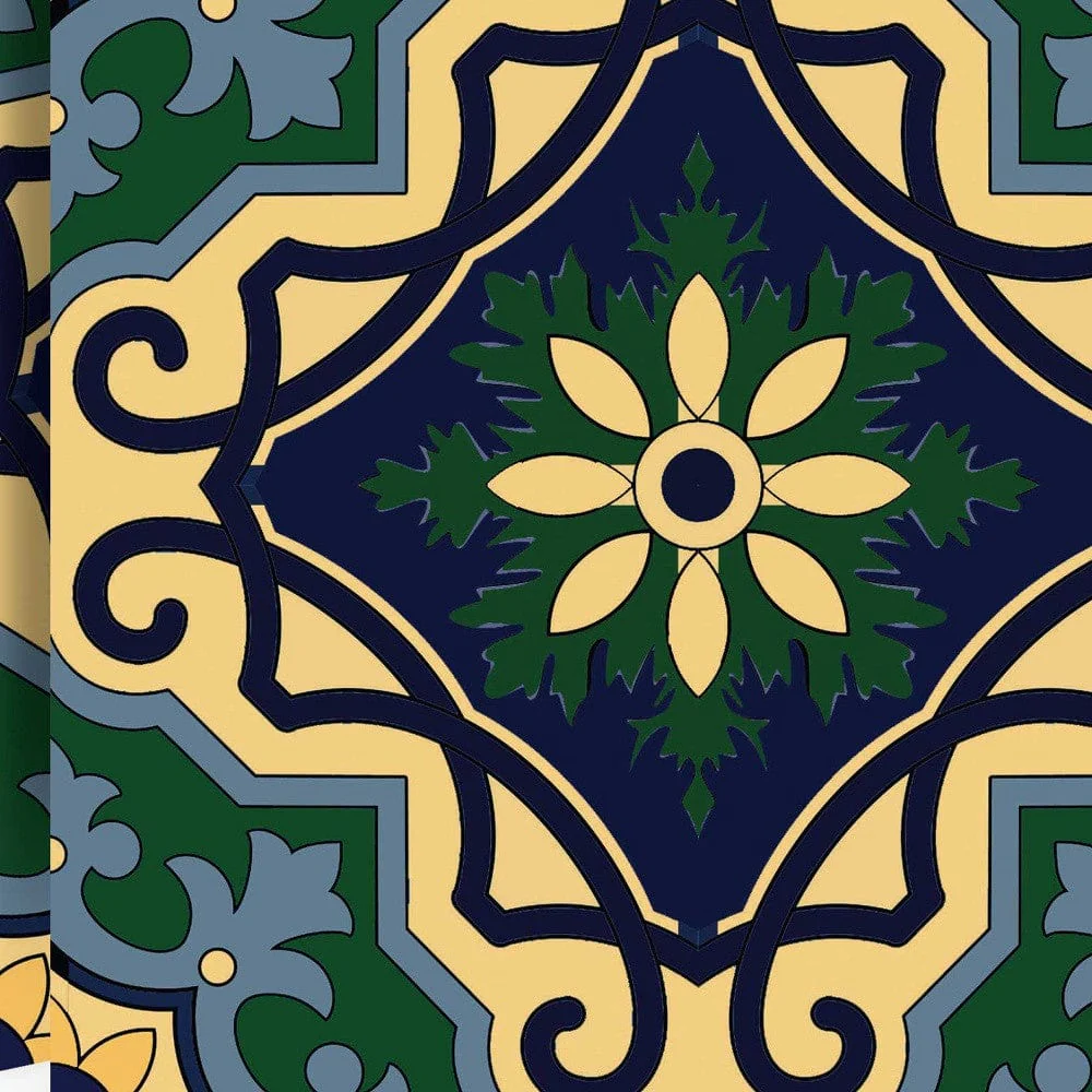 8" X 8" Agean Blue and Green Peel and Stick Tiles - Image 2