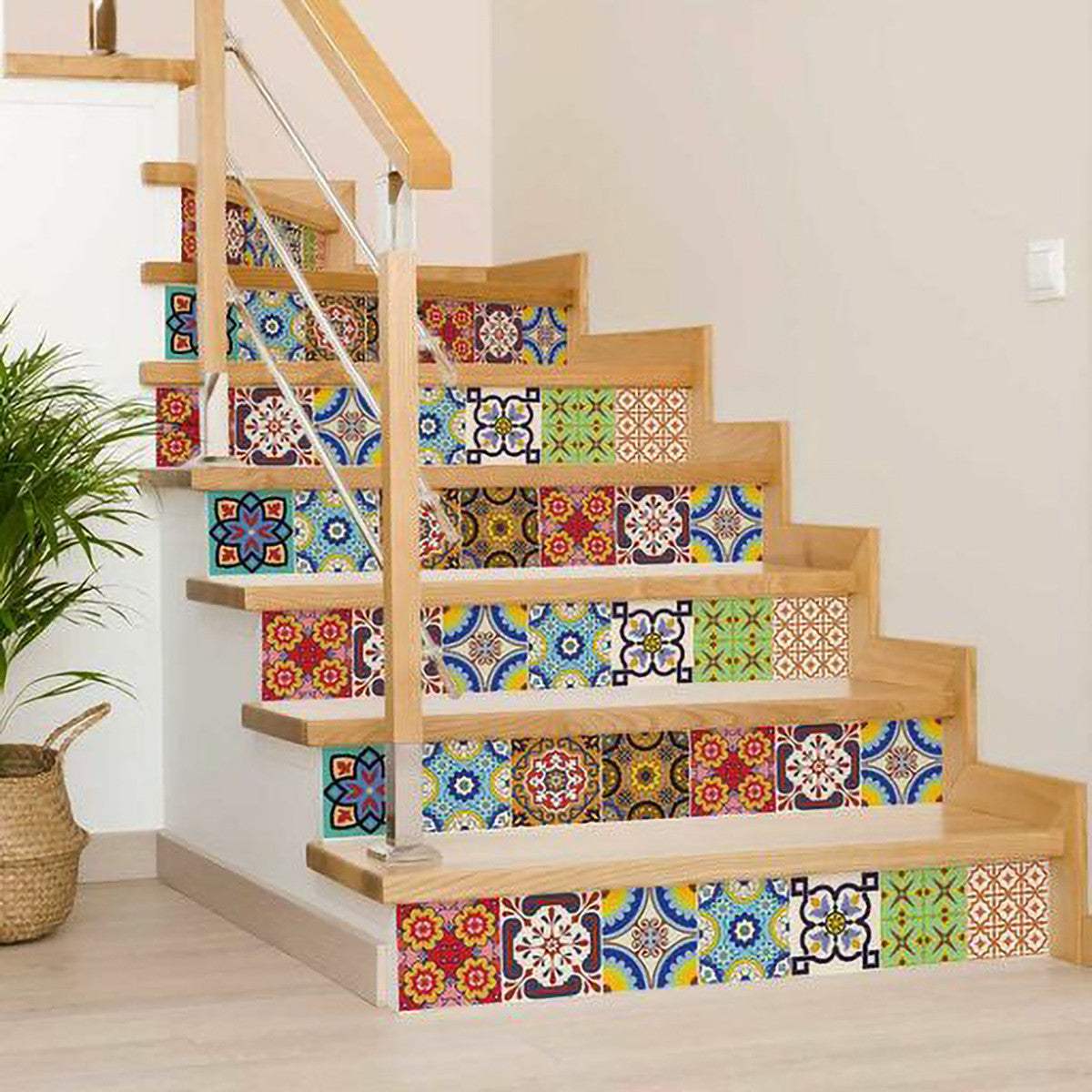 8" X 8" Auguri Geo Peel and Stick Removable  Tiles - Image 7