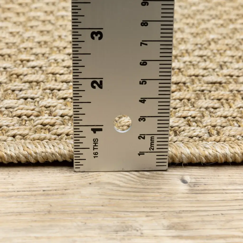 8' X 8' Beige Indoor Outdoor Area Rug - Image 7